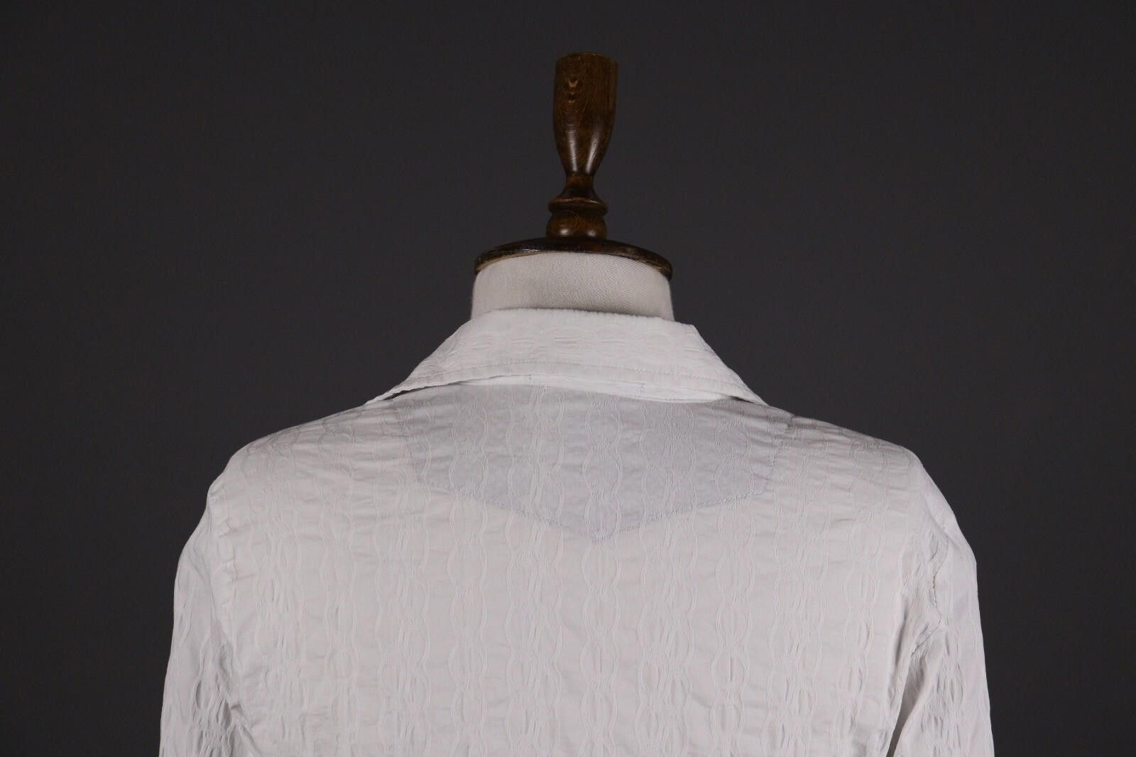 Bottega Veneta Bottega by Elisa Cavaletti White Lagenlook Shirt Size S Size S / US 4 / IT 40 - 6 Thumbnail