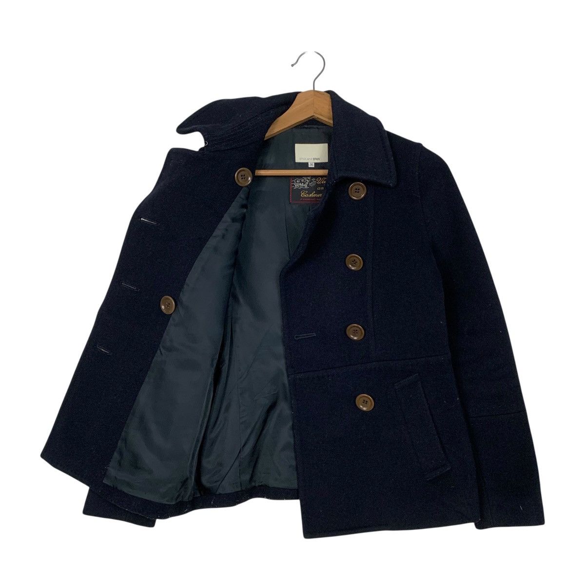 Japanese Brand Spick And Span Double Breasted Wool Cashmere Jacket Size S / US 4 / IT 40 - 9 Thumbnail