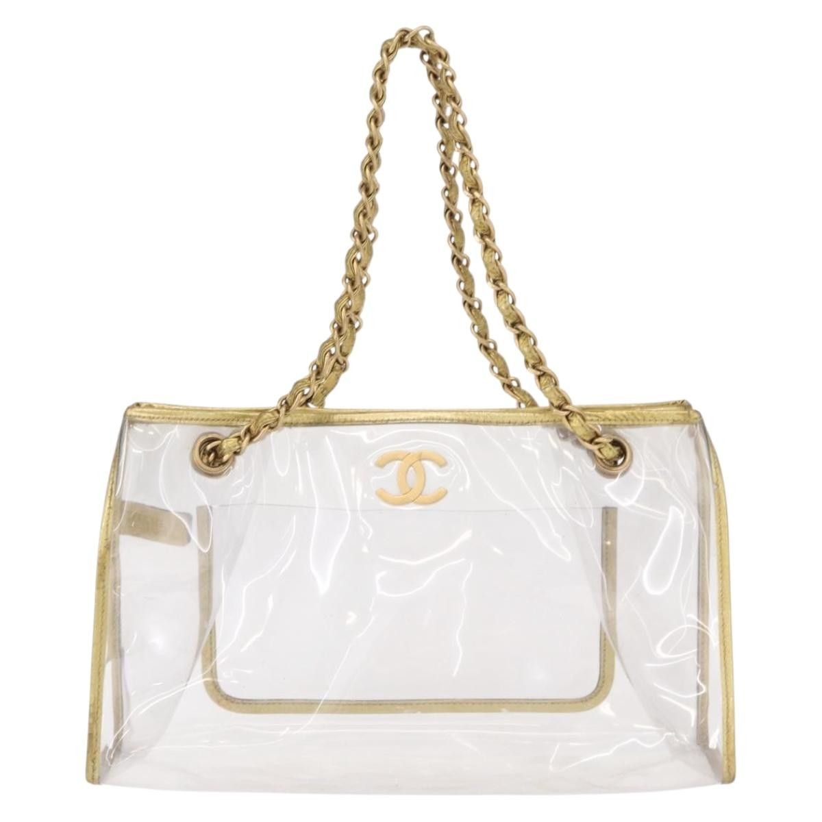 Chanel Chanel Chain Tote Bag Vinyl Clear CC Size ONE SIZE - 2 Thumbnail