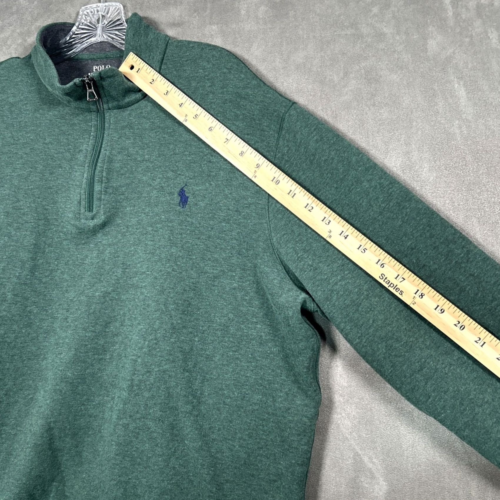Polo Ralph Lauren Polo Ralph Lauren Sweater Mens XL Green Pullover Quarter Zip Luxury Jersey Size US XL / EU 56 / 4 - 7 Thumbnail
