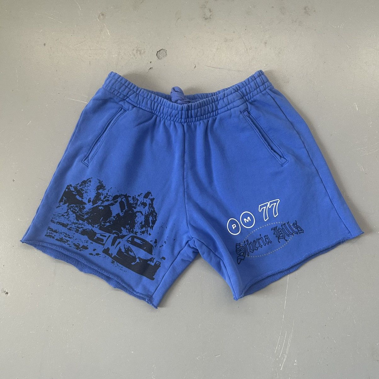 Rap Tees × Siberia Hills Siberia Hills x Post Malone Himalayas Racing Blue Shorts Size US 30 / EU 46 - 1 Thumbnail
