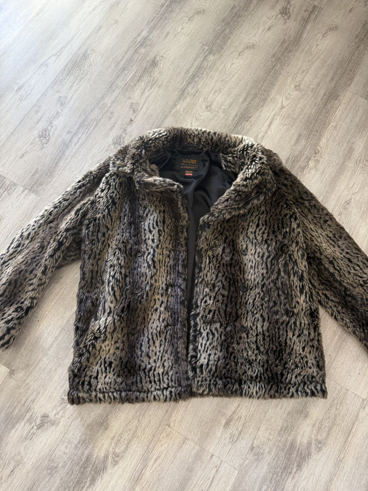 Schott × Supreme FW17 Supreme x Schott Fur Peacoat Size US L / EU 52-54 / 3 - 1 Thumbnail