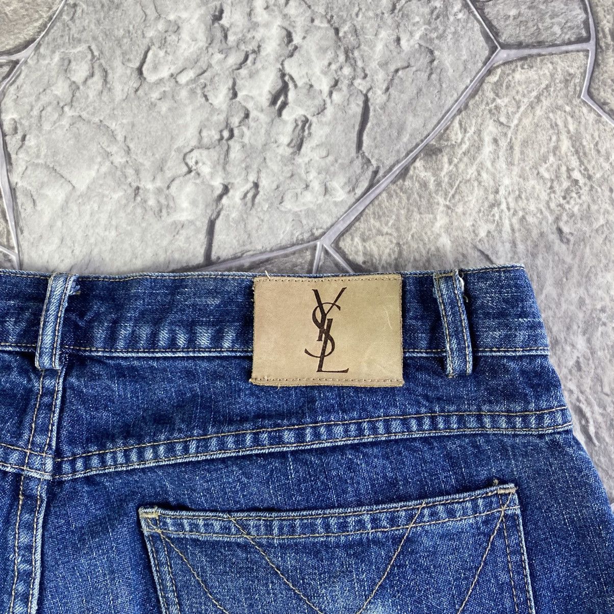 Yves Saint Laurent Vintage Yves Saint Laurent Jeans YSL Denim Jeans Big Logo Size US 36 / EU 52 - 6 Thumbnail