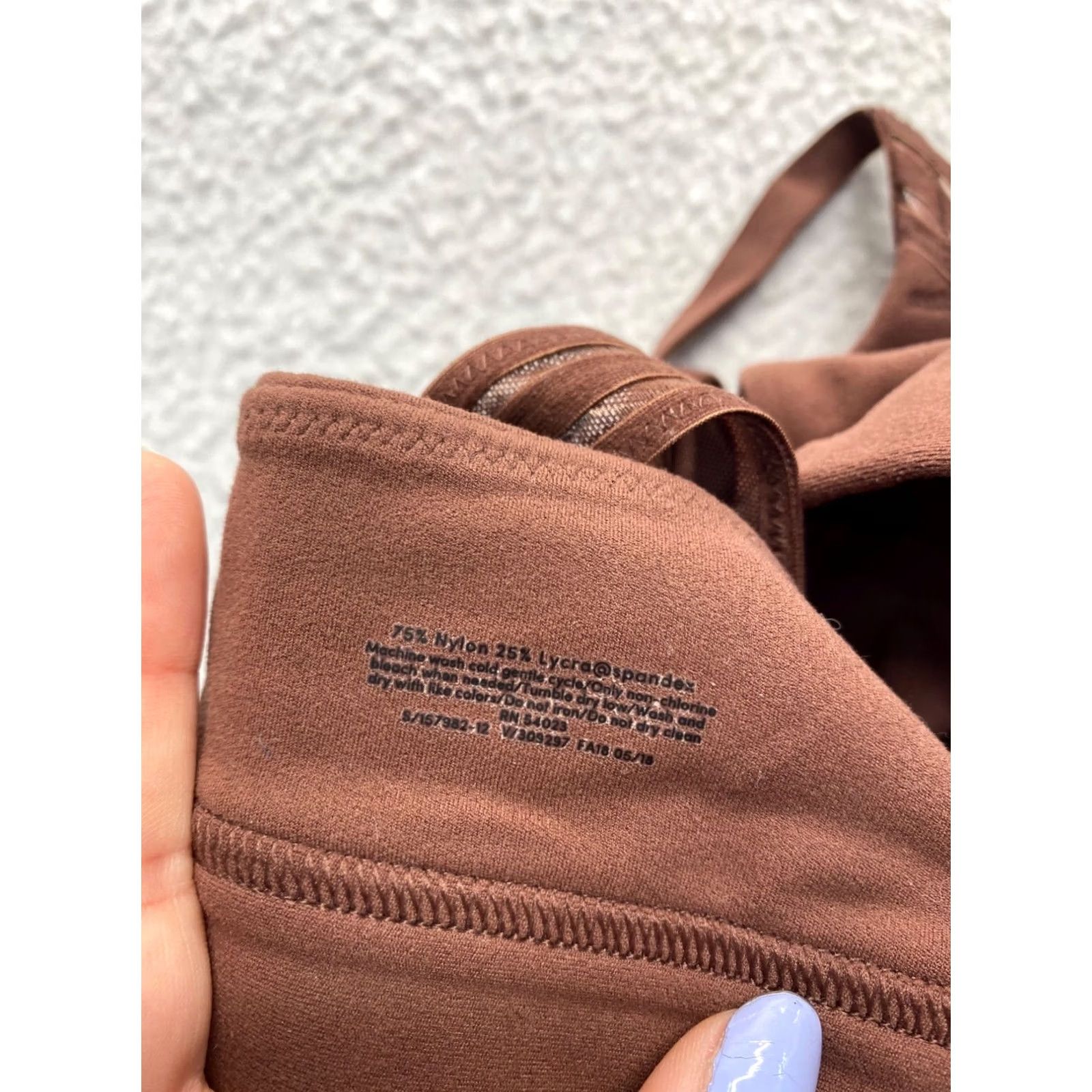 Athleta Athleta Bra #5257 Racerback Sports Bra Women Small Brownish Mauve Medium Support Nylon Spandex Size ONE SIZE - 6 Thumbnail