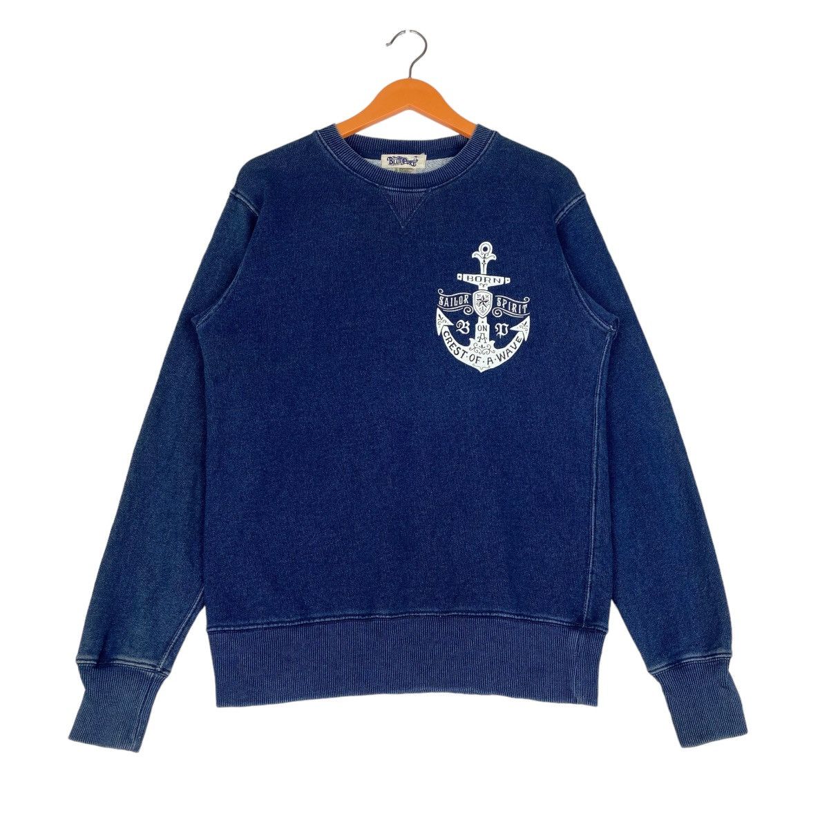 Designer × Vintage The Blue Port Sailor Spirit Sweatshirt Indigo Blue Pullover Size US M / EU 48-50 / 2 - 1 Thumbnail
