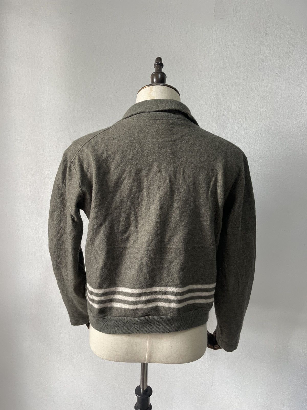 Dolce & Gabbana 90s Dolce & Gabbana Leather Patch Wool Jacket Size US M / EU 48-50 / 2 - 8 Thumbnail