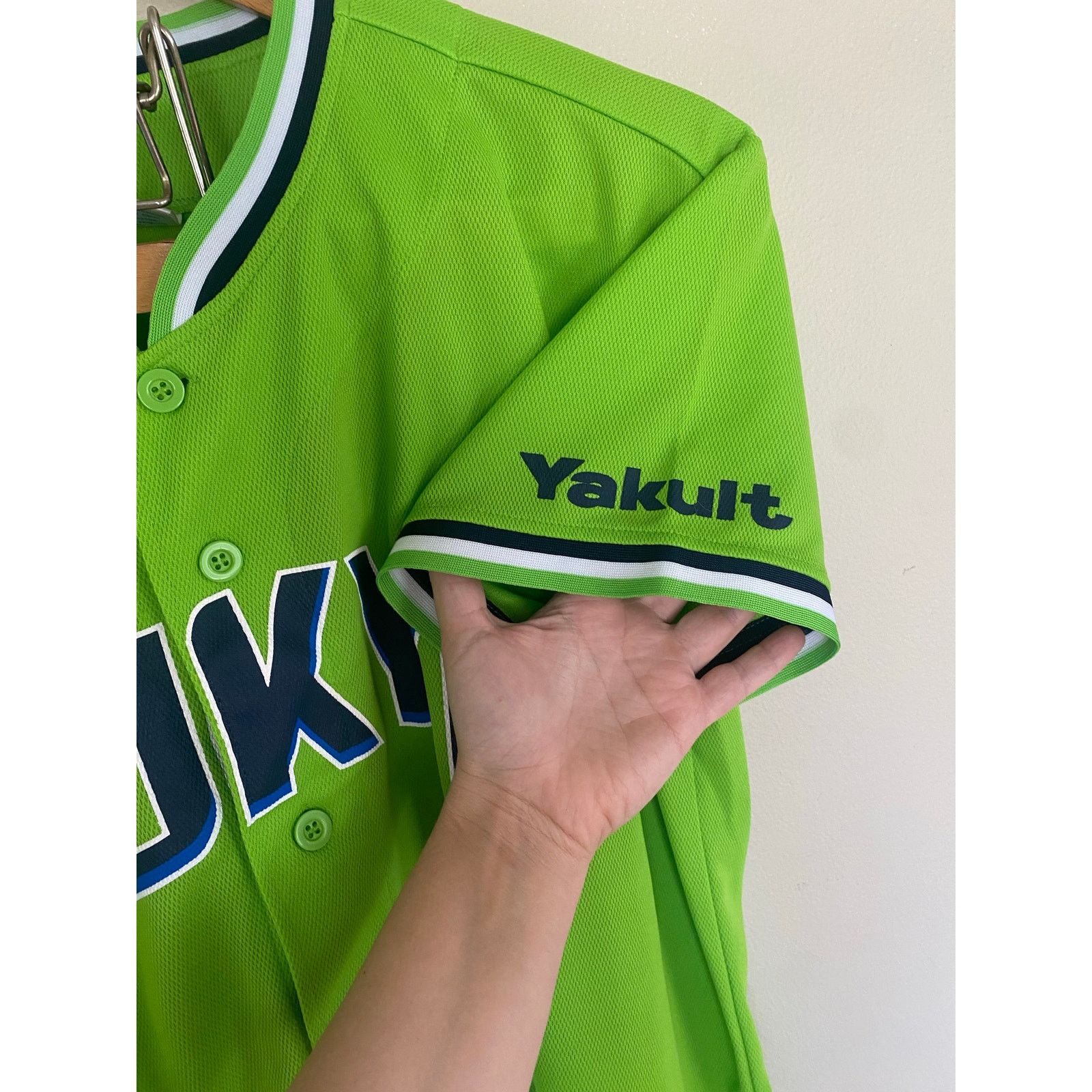 Majestic Majestic Tokyo Yakult Swallows Baseball Jersey Japan Auth Size US L / EU 52-54 / 3 - 3 Thumbnail