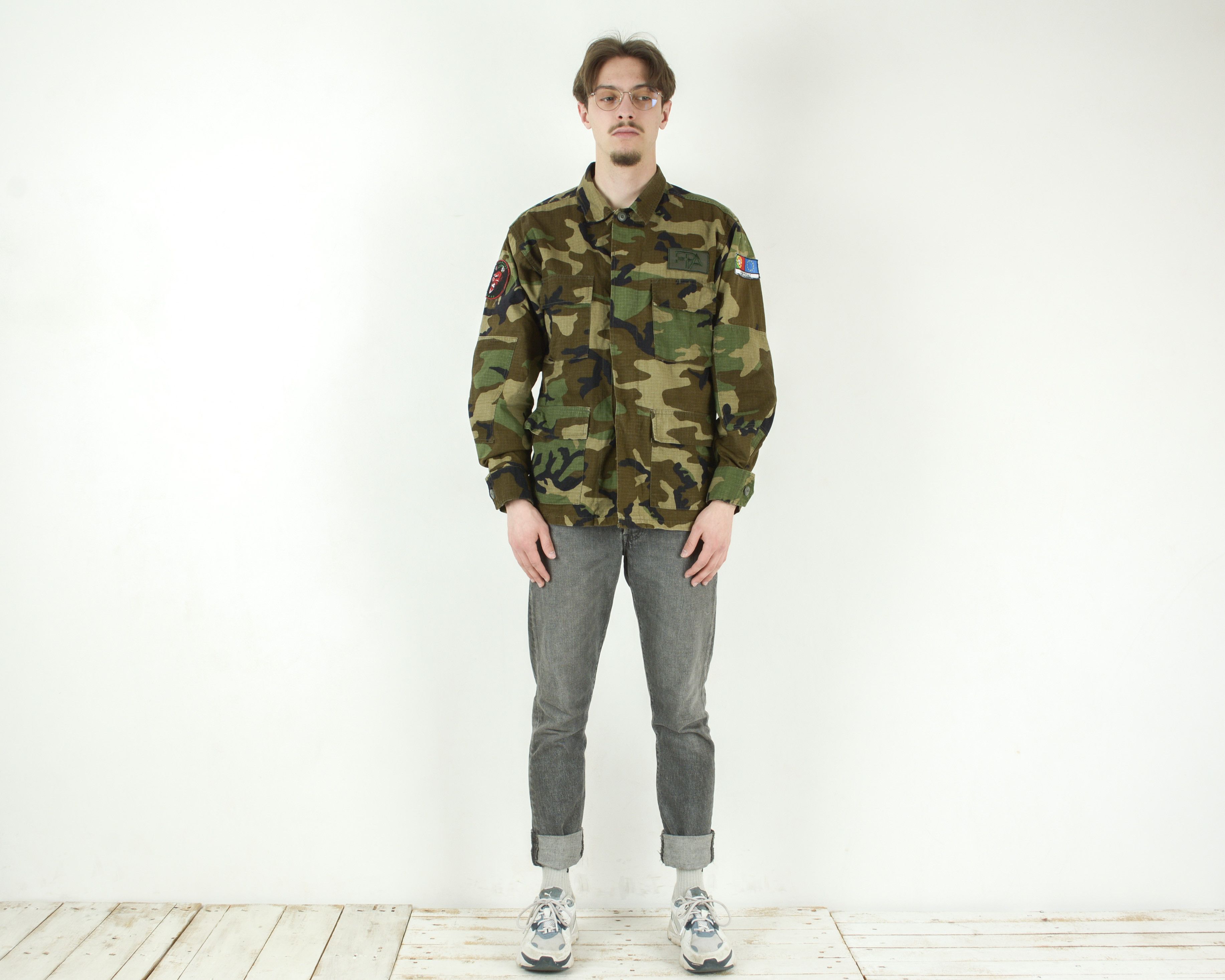 Vintage Portuguese M Field Cargo Jacket Army Military Coat Portugal Size US M / EU 48-50 / 2 - 1 Thumbnail