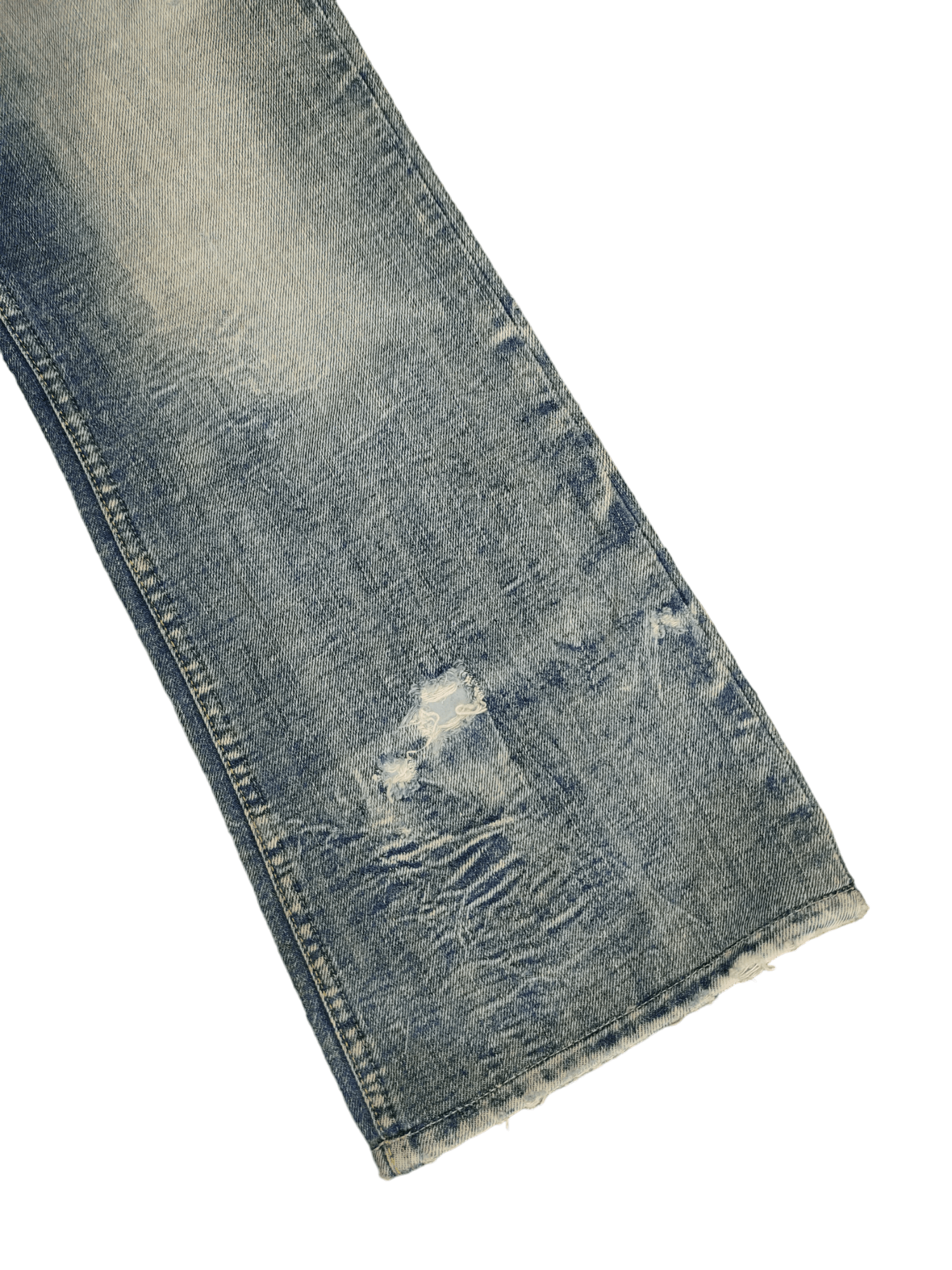 Diesel Flare Jeans Diesel 1dr Logo Distress Faded Boot Cut Y2k lgb Size US 30 / EU 46 - 17 Thumbnail