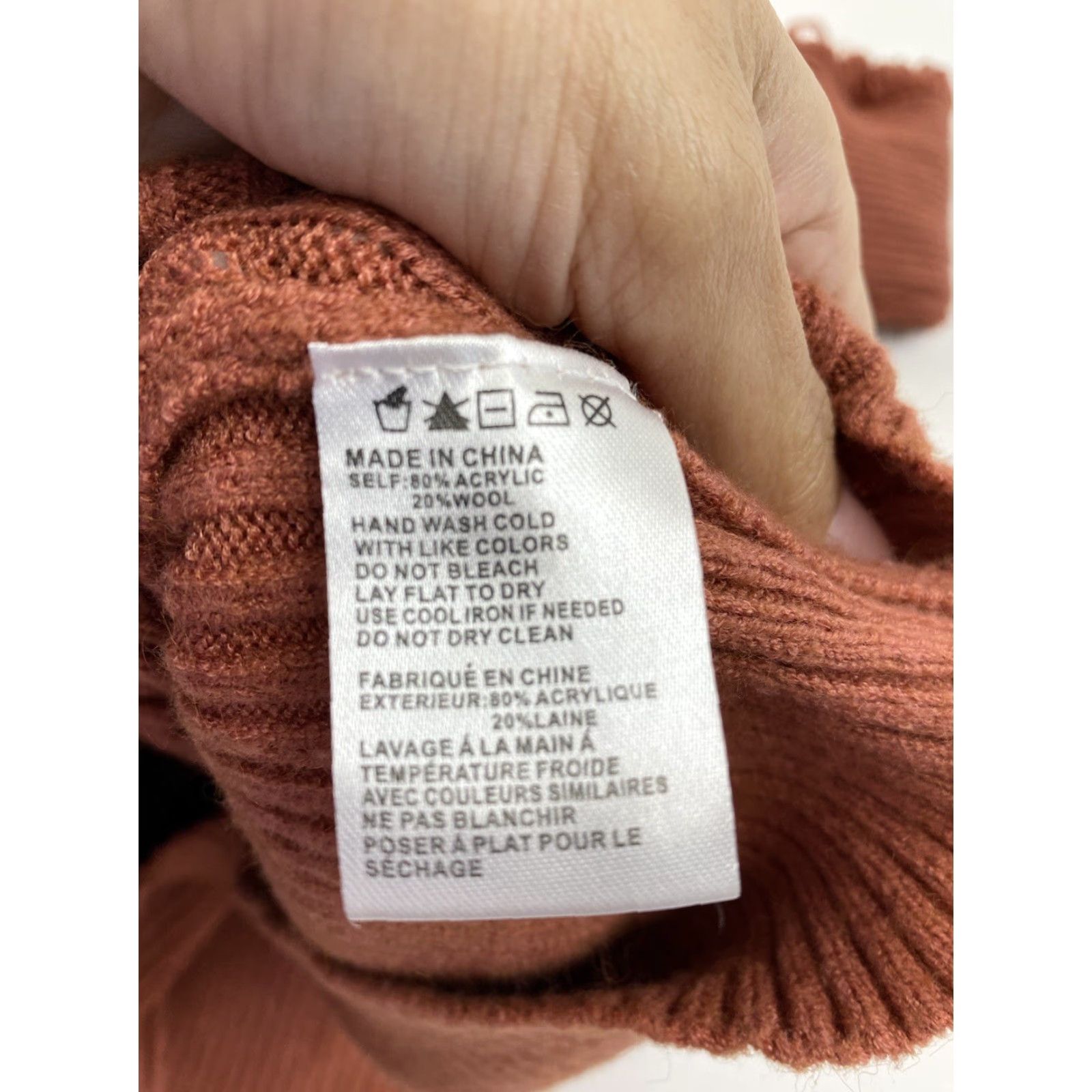 Anthropologie Anthropologie Paper Crane Sweater Womens Medium Rust Size M / US 6-8 / IT 42-44 - 4 Thumbnail