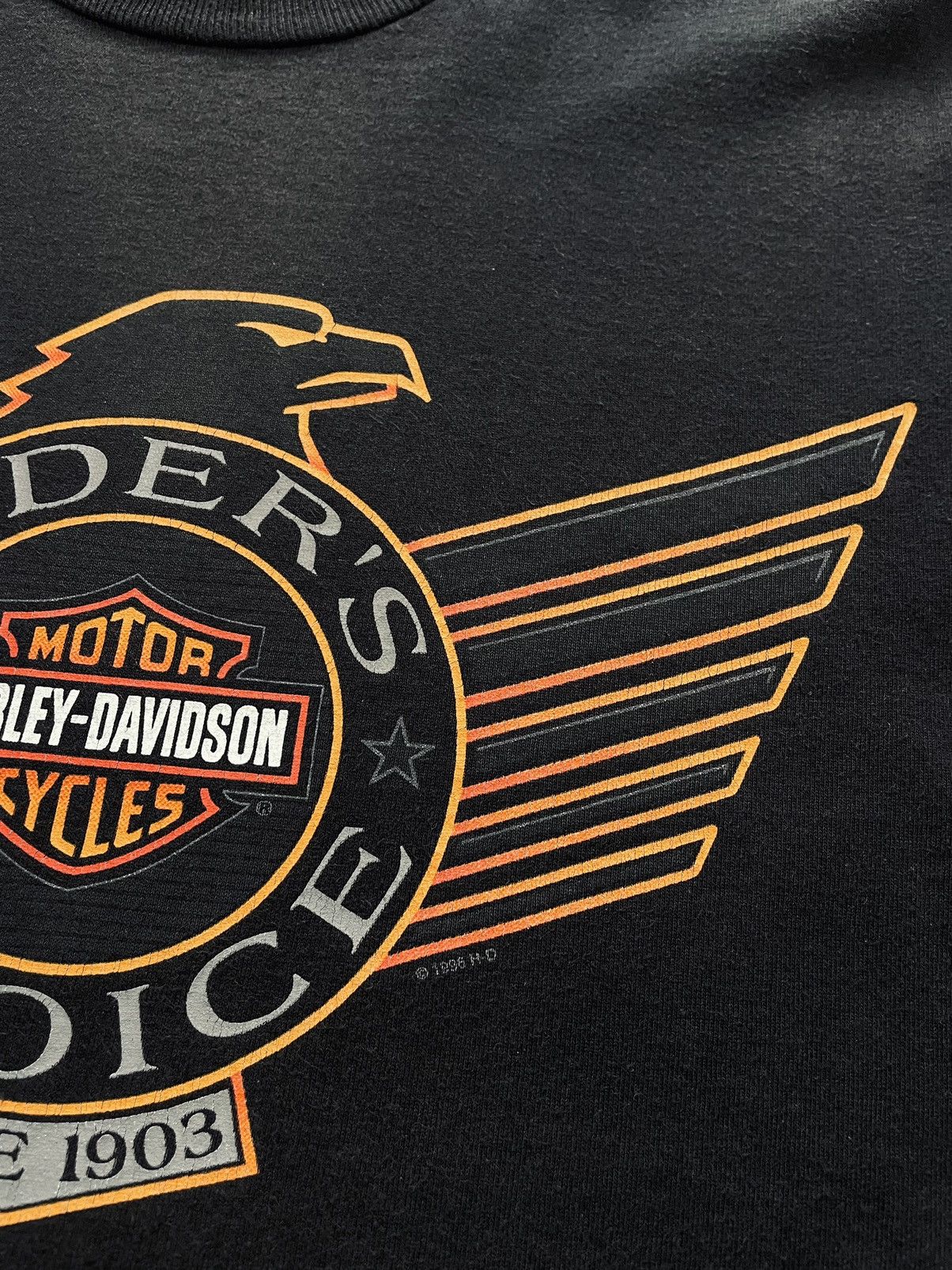 Harley Davidson Vintage Harley Davidson 1996 Rider’s Choice Eagle Shirt Size US L / EU 52-54 / 3 - 6 Thumbnail