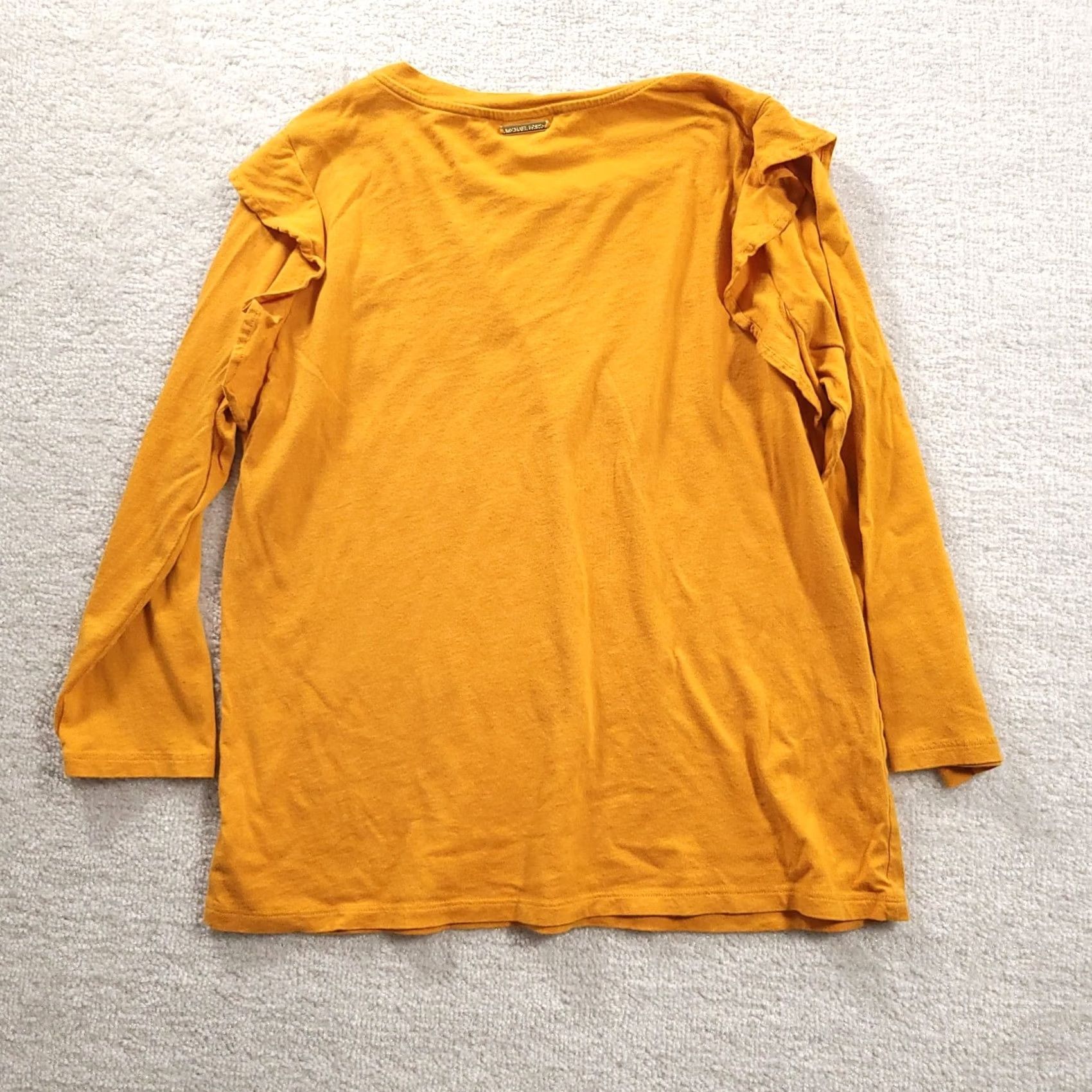 Michael Kors Michael Kors Blouse Top Large Yellow Ruffled Vintage Size L / US 10 / IT 46 - 7 Thumbnail