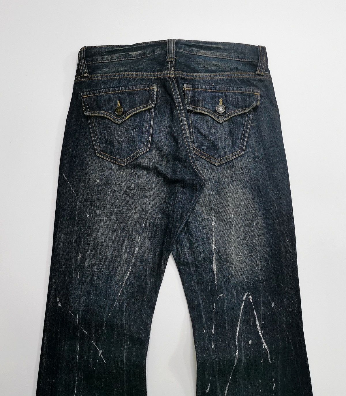 Kapital Bootcut Oririn Japan Paint Platter Distressed Jeans Size US 28 / EU 44 - 5 Thumbnail
