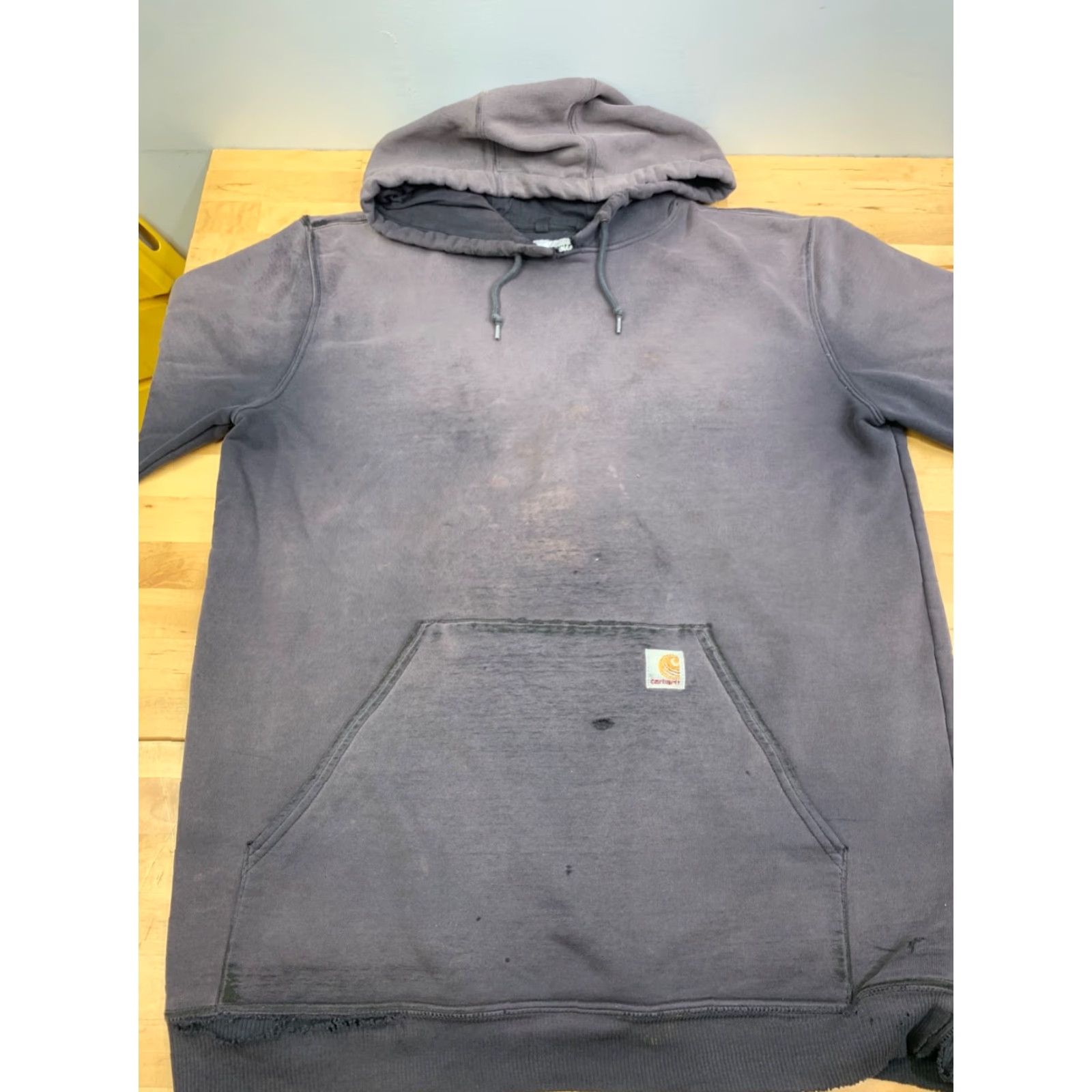 Carhartt Carhartt Hoodie Mens L Tall Blue Faded Distress Pullover 11797 Grunge Outdoor Winter Size US L / EU 52-54 / 3 - 6 Thumbnail