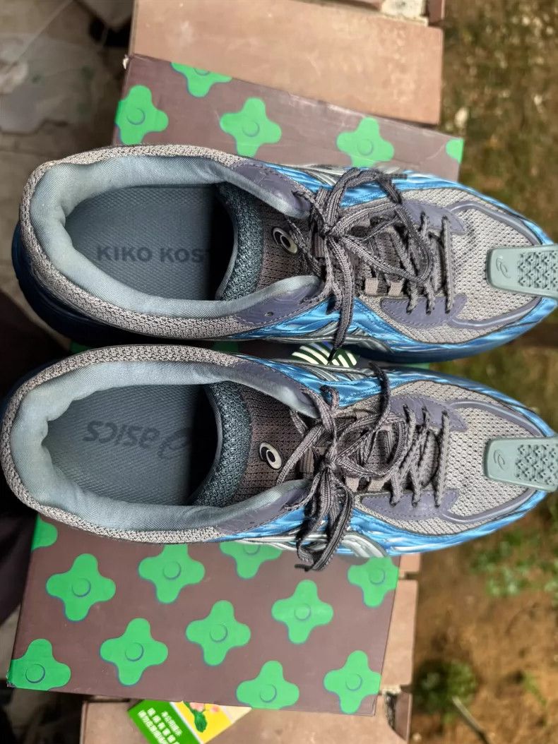 Kiko Kostadinov KIKO KOSTADINOV Asics GEL-FLAMMAE Blue Grey Silver Sports Size US 9.5 / EU 42-43 - 2 Thumbnail