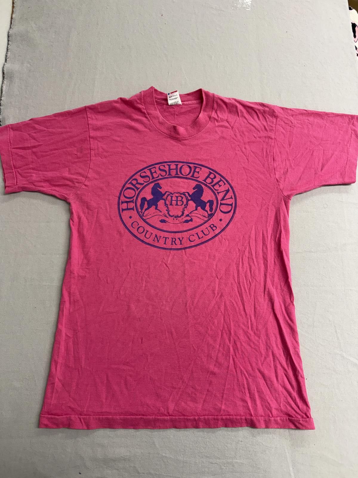 Fruit Of The Loom Vintage 90s Horshoe Bend Country Club T-shirt Roswell GA - L Size US L / EU 52-54 / 3 - 1 Thumbnail