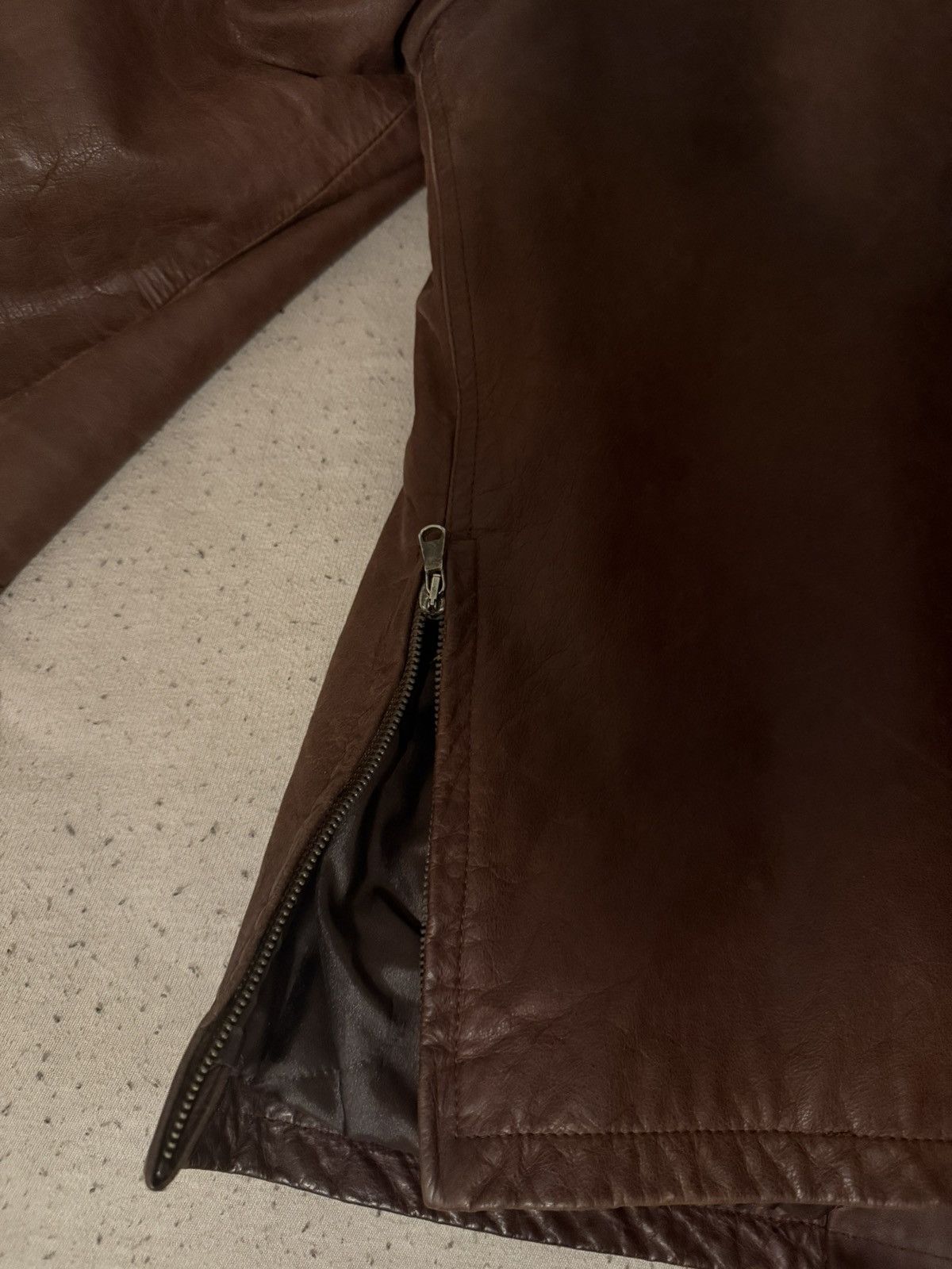Other Vintage Leather Jacket – Italian Florence’s Leather Size US L / EU 52-54 / 3 - 6 Thumbnail