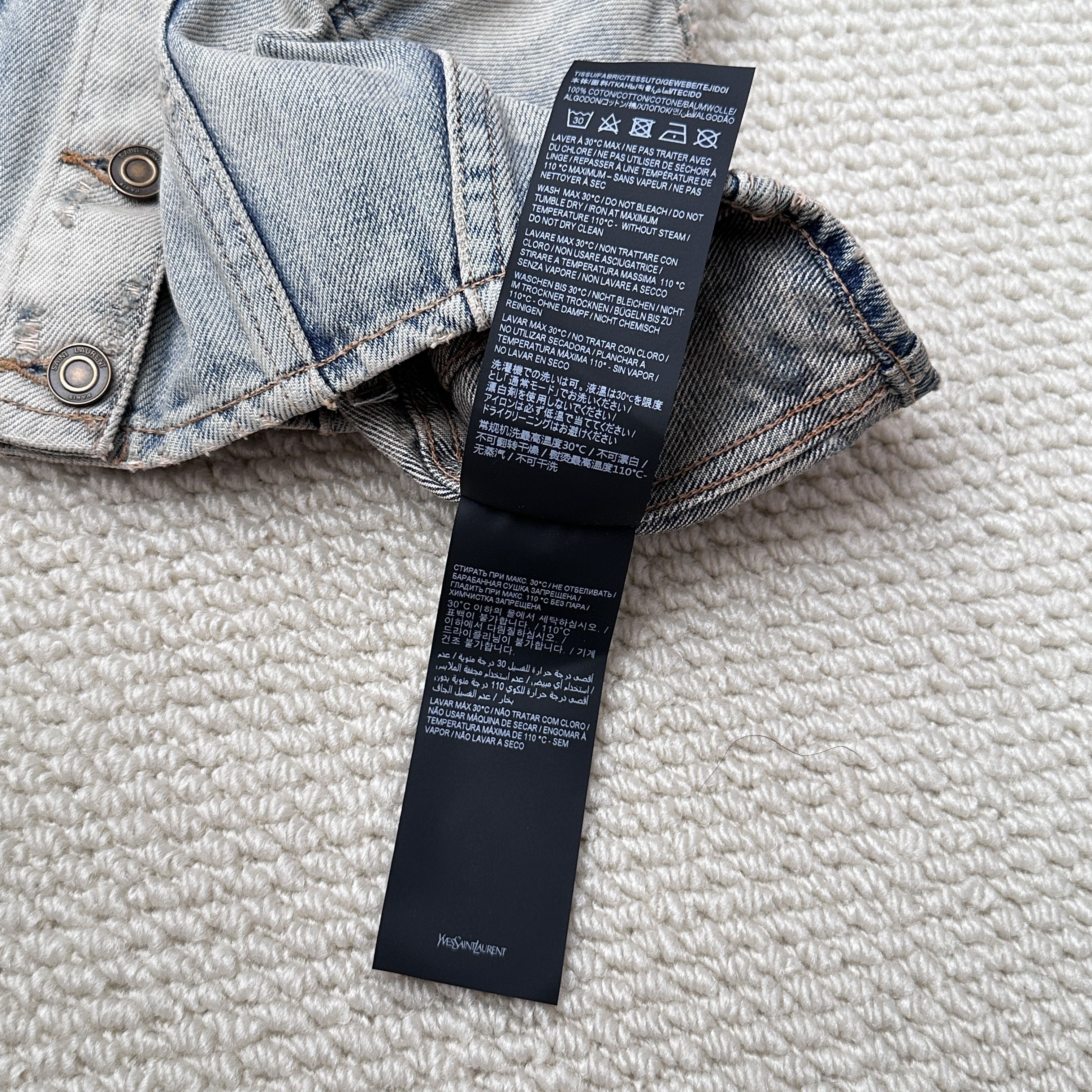 Saint Laurent Paris Saint Laurent denim top Size XS / US 0-2 / IT 36-38 - 7 Thumbnail
