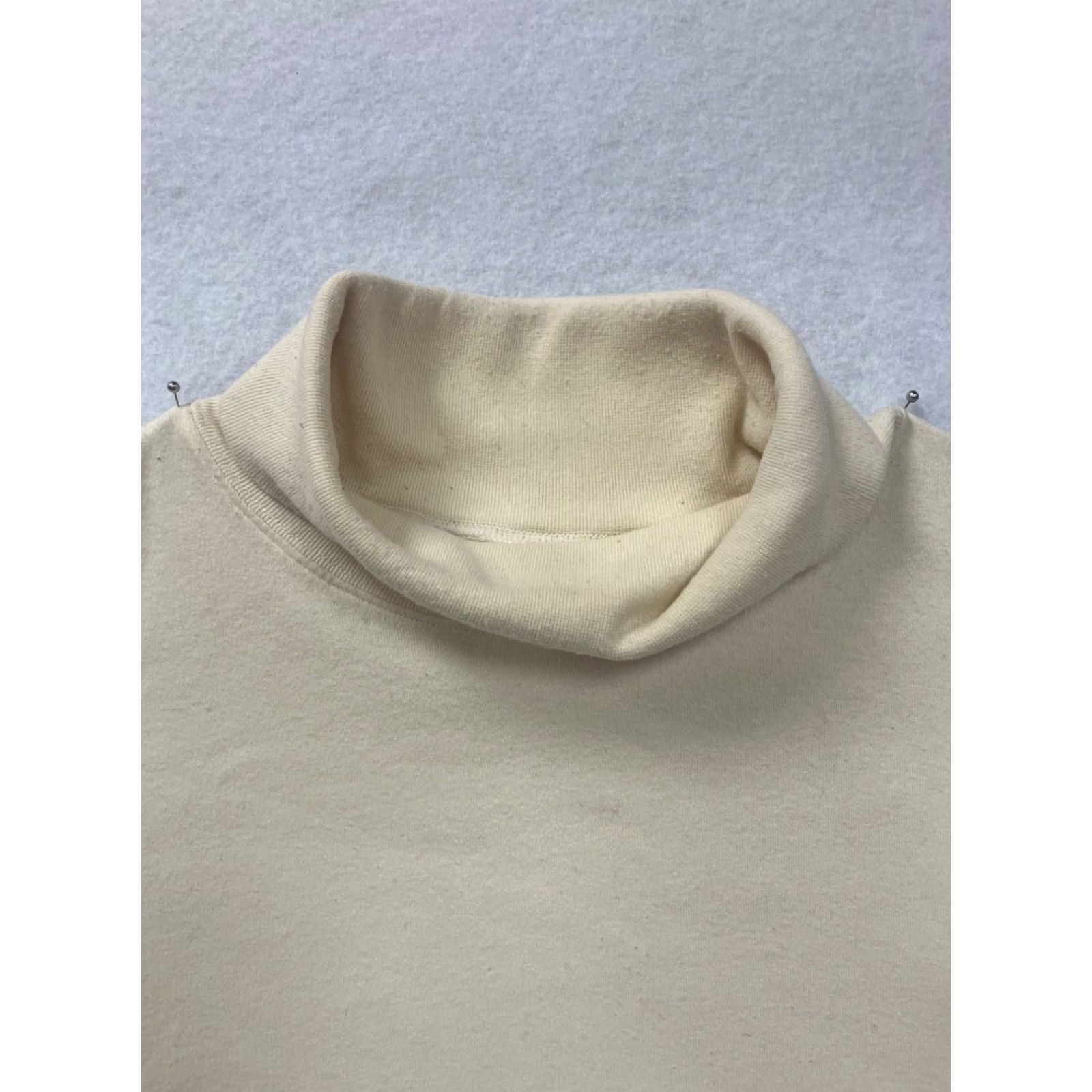 Off-White Field Gear Ivory Turtleneck Sweater Large Men Cotton Regular Size US L / EU 52-54 / 3 - 2 Thumbnail
