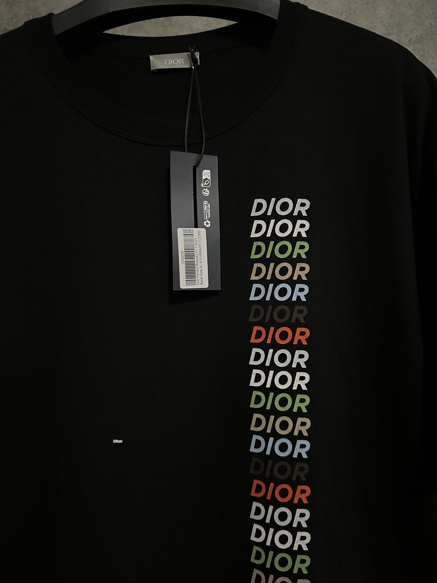 Dior DIOR Rainbow Logo Short-Sleeve T-Shirt Size US XL / EU 56 / 4 - 2 Thumbnail