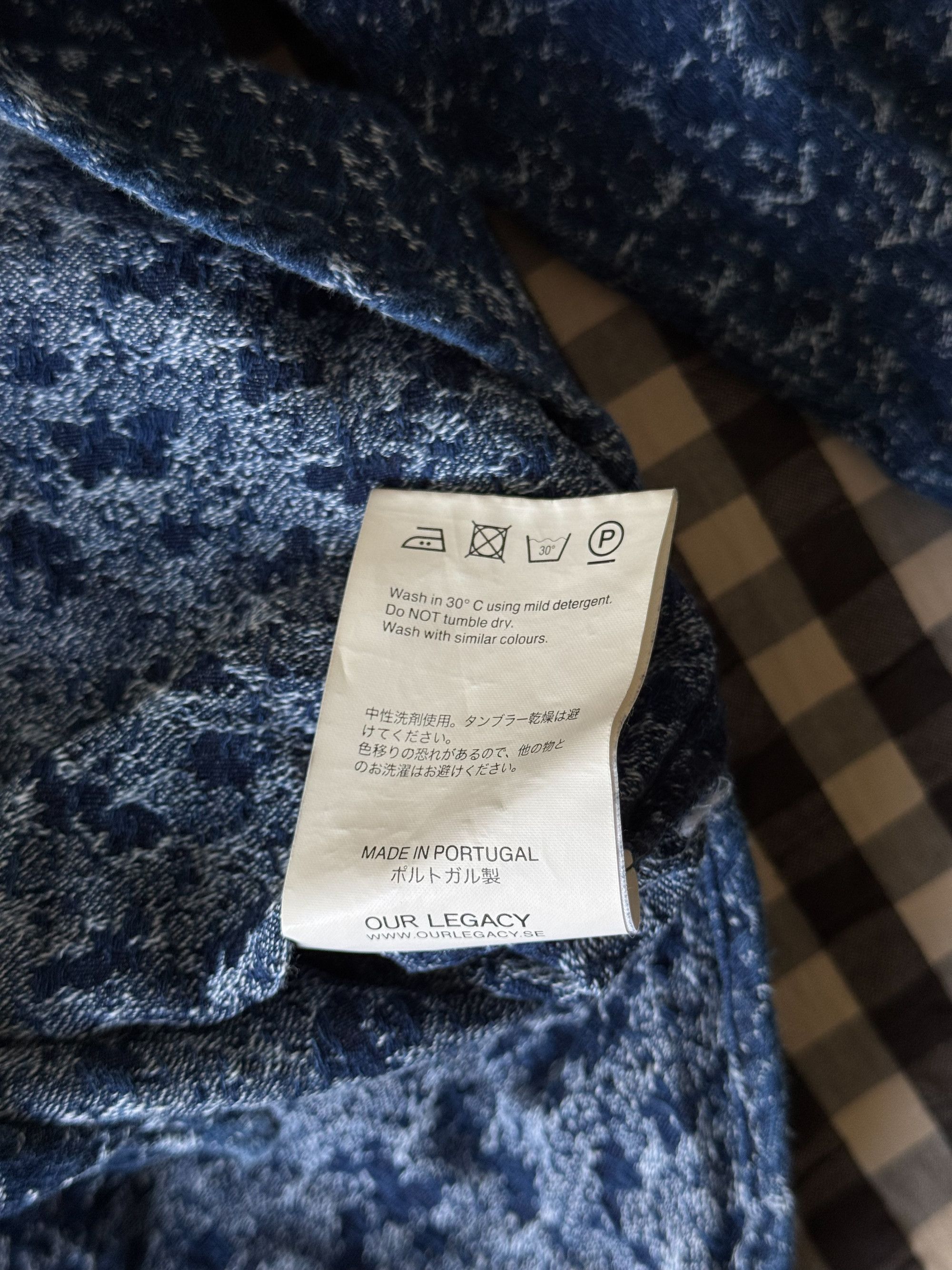 Our Legacy AW14 Italian Cotton Indigo Blue Shirt Size M /48 Size US M / EU 48-50 / 2 - 5 Thumbnail