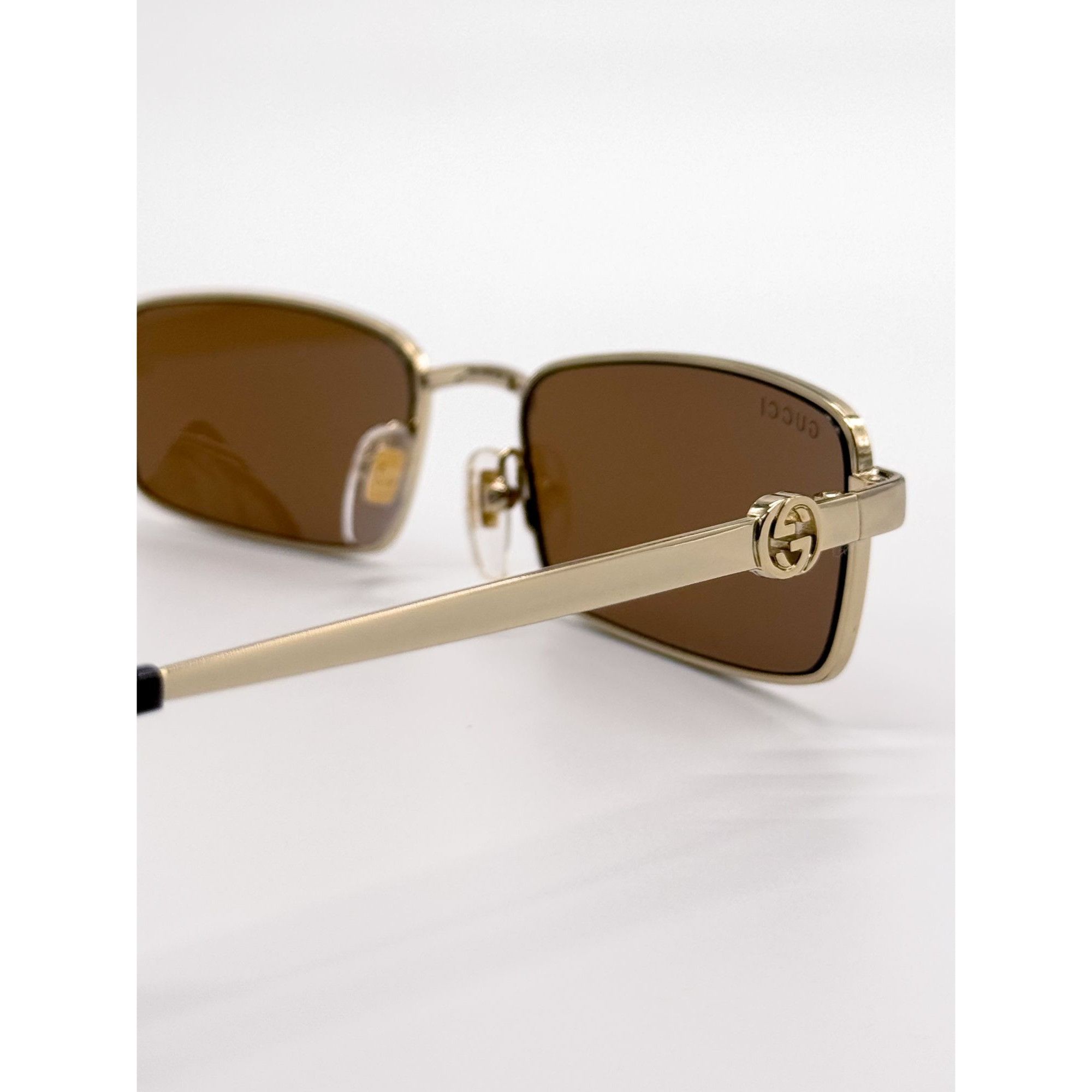Gucci NEW GUCCI SUNGLASSES GG1600S 002 GOLD WOMEN WITH CHAIN Size ONE SIZE - 6 Thumbnail