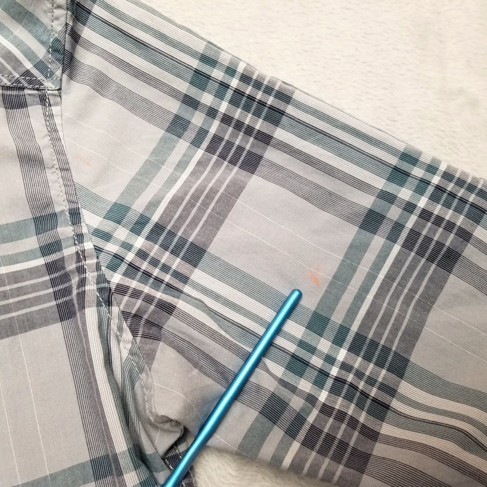 Vintage VINTAGE INC International Concepts Shirt Mens S Teal Plaid Pearl Snap Western Casual Size US S / EU 44-46 / 1 - 5 Thumbnail