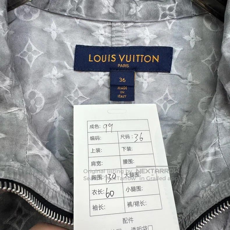 Louis Vuitton Louis Vuitton Grey Old Full Print Jacket Size XS / US 0-2 / IT 36-38 - 2 Thumbnail