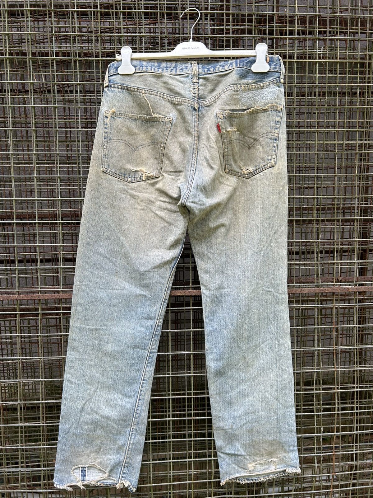 Levi's × Vintage 70's THRASHED Levi's 6 Reconstructed Repair Denim Size US 33 - 21 Thumbnail