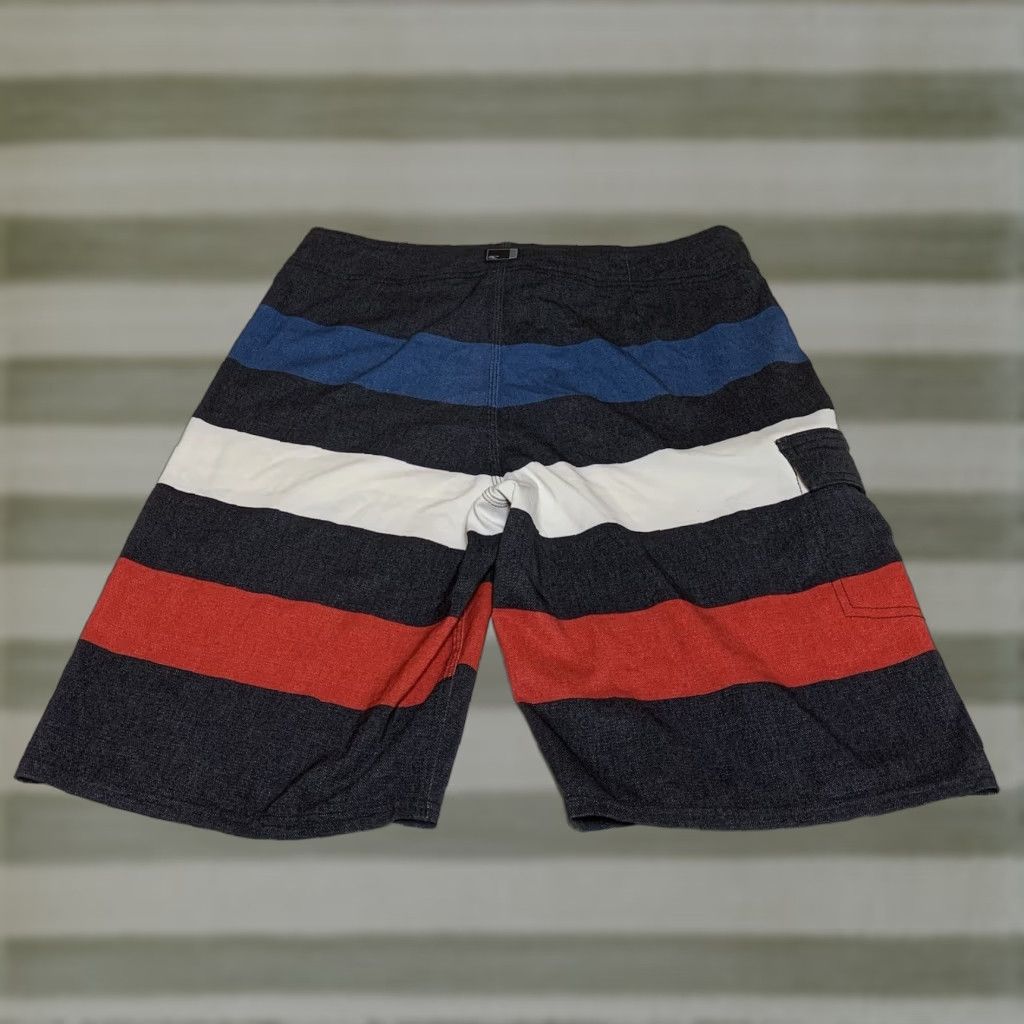 O'Neill O’NEILL Boardshorts Swim Bottoms Striped Multicolor Red White Blue Black 31 Men Size US 31 - 1 Thumbnail