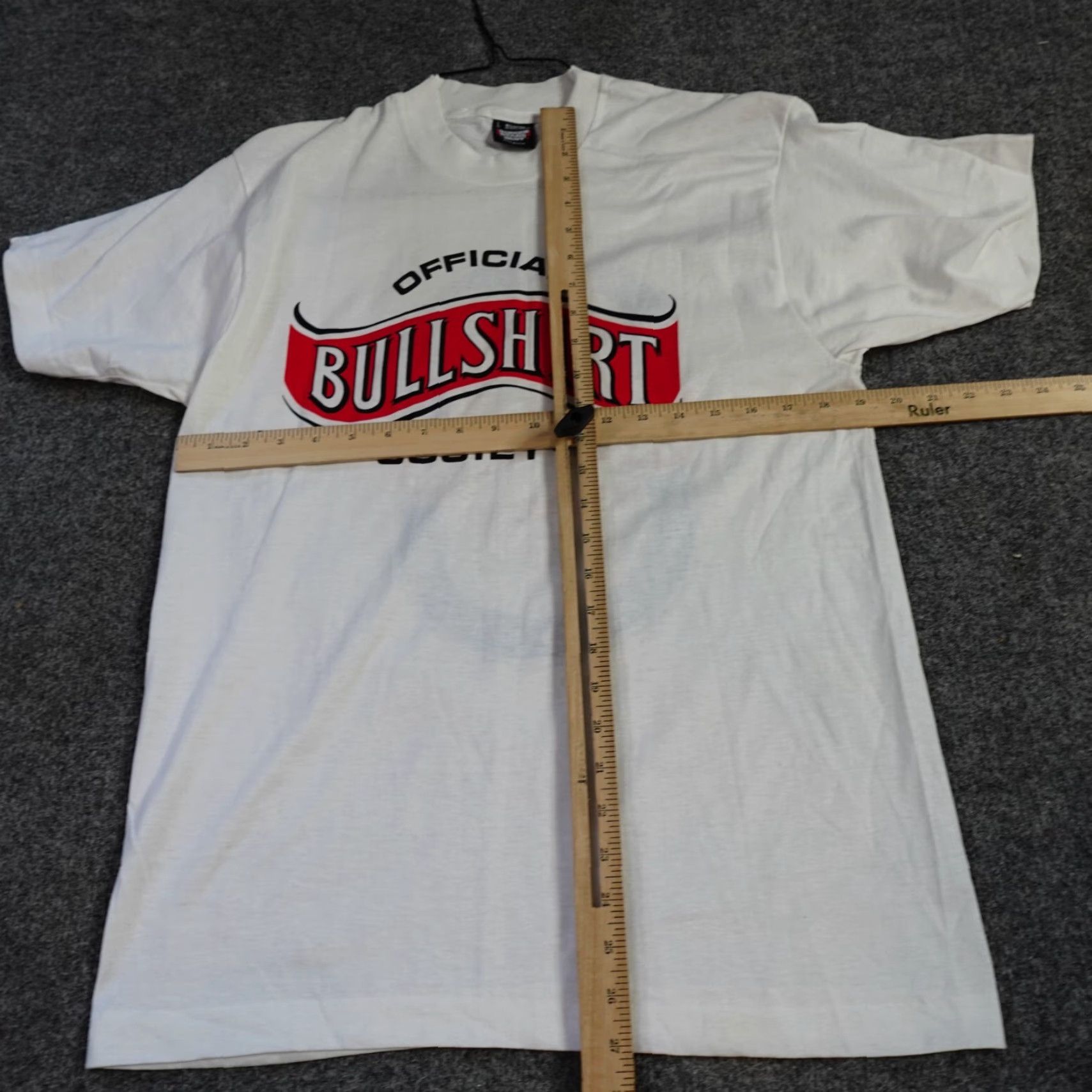 Vintage VINTAGE John Bull Beer T-shirt Short Sleeve White Double-Sided Screen Stars Old Stock Mens Medium Black? Size US M / EU 48-50 / 2 - 3 Thumbnail
