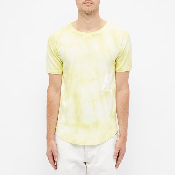 Helmut Lang Helmut Lang 'Mutual Funds' Sheer Nude/Yellow T-Shirt