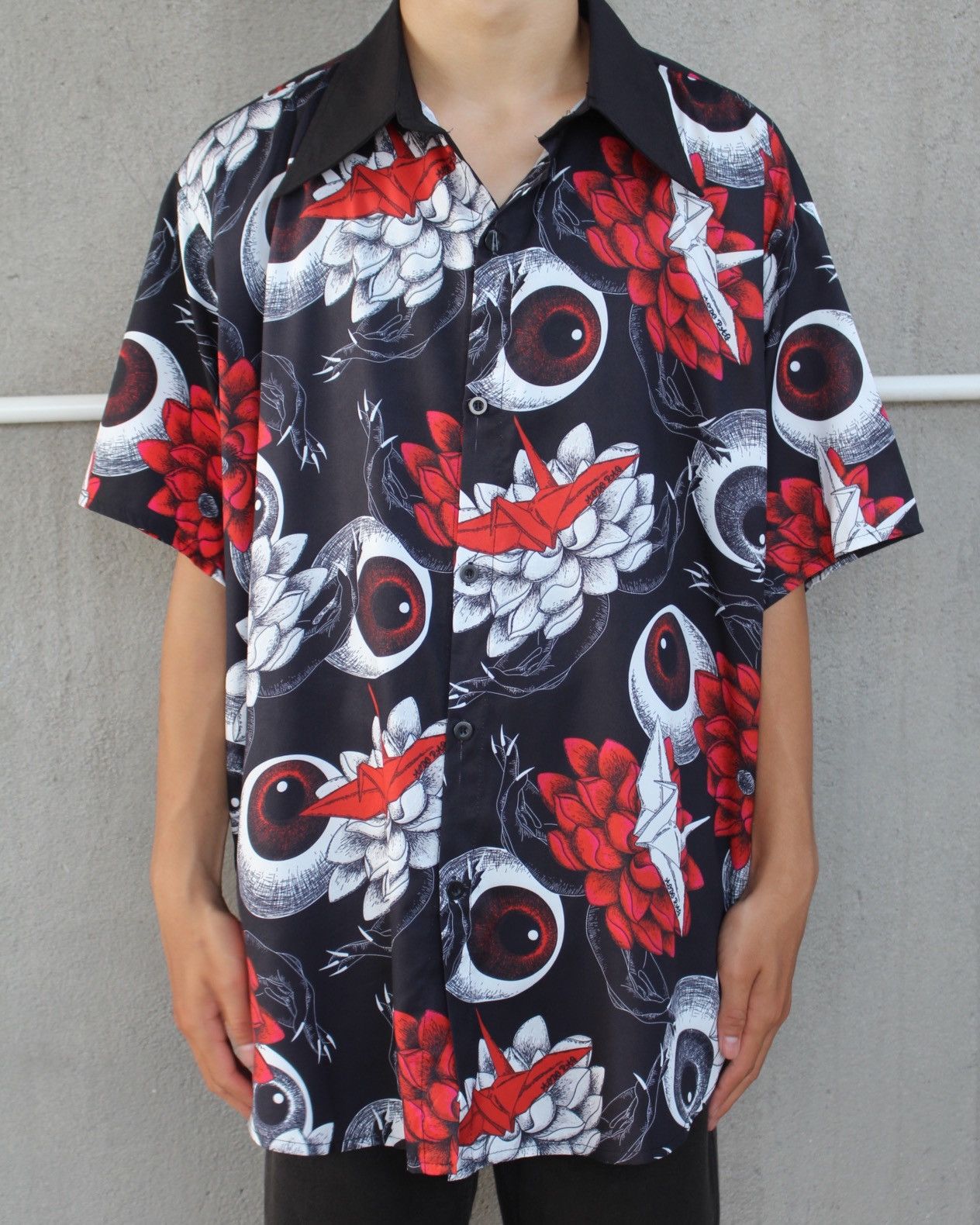 Hysteric Glamour SS2021 ACDC RAG HASUNOHANA 蓮の花 SHIRT Size US XL / EU 56 / 4 - 2 Thumbnail