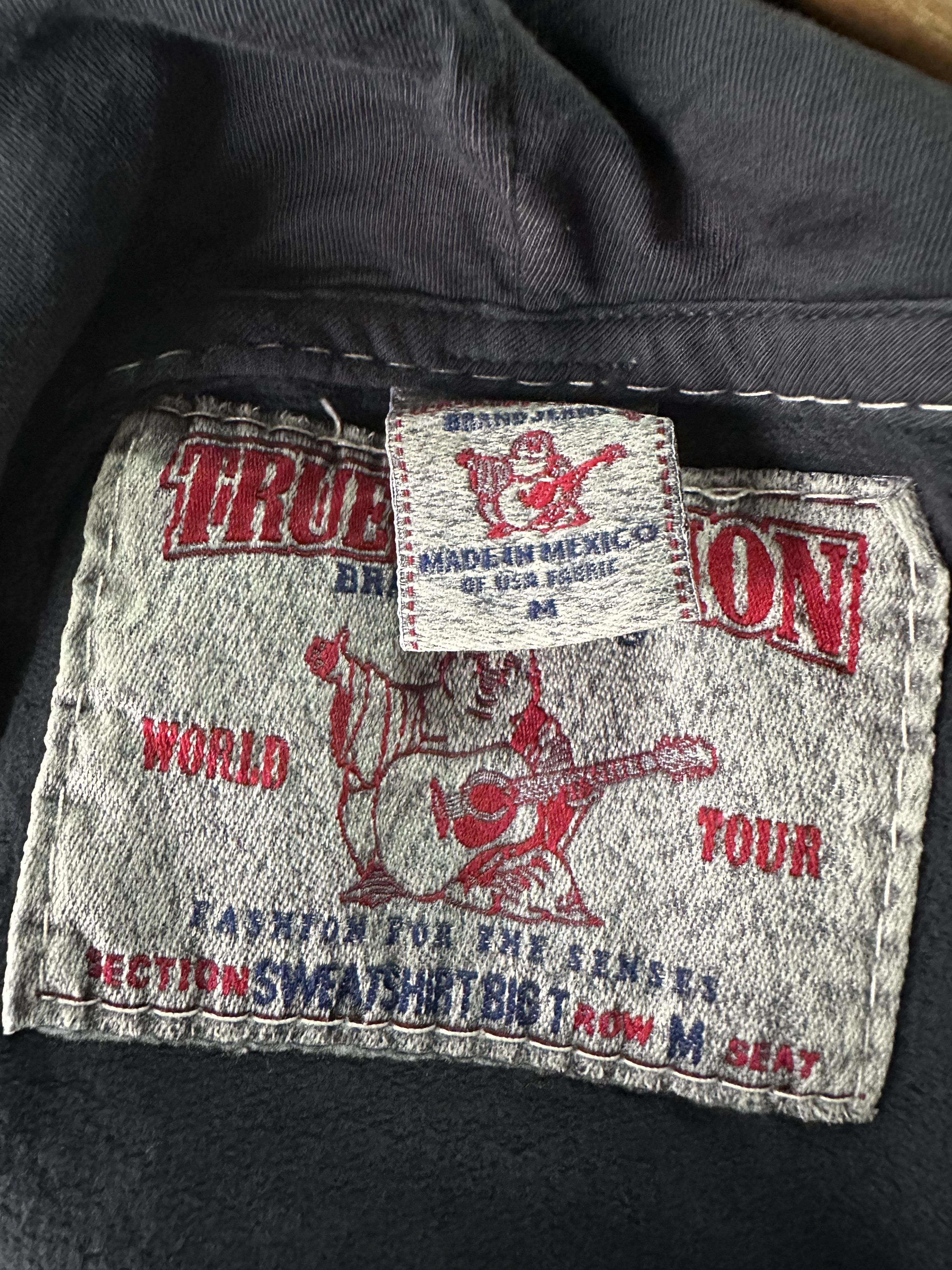 True Religion Vtg Distressed True Religion Ride Or Die L.A Big T Hoodie Size US M / EU 48-50 / 2 - 15 Thumbnail
