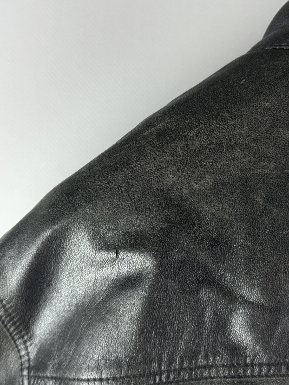 Hugo Boss Vintage 00s Hugo Boss Leather Jacket Black Size US S / EU 44-46 / 1 - 13 Thumbnail