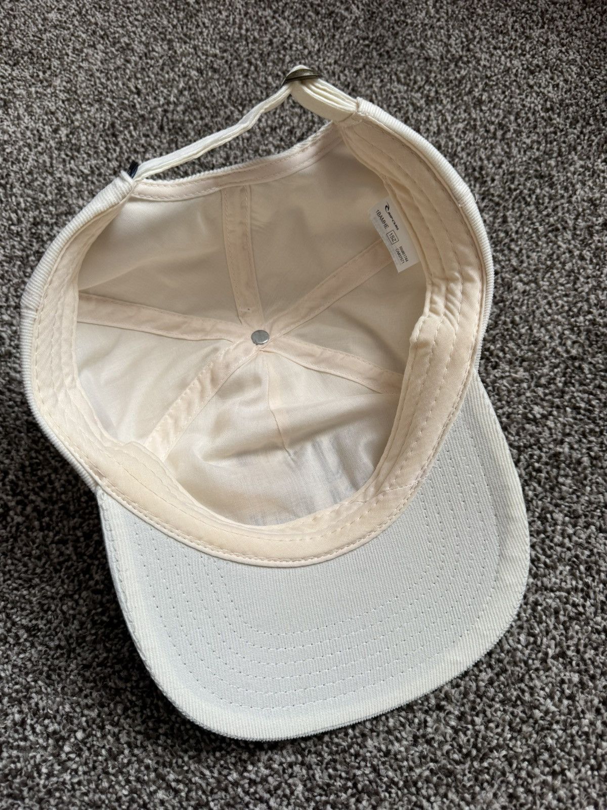 Rip Curl White Corduroy Rip Curl Logo Snapback Hat Size ONE SIZE - 2 Thumbnail