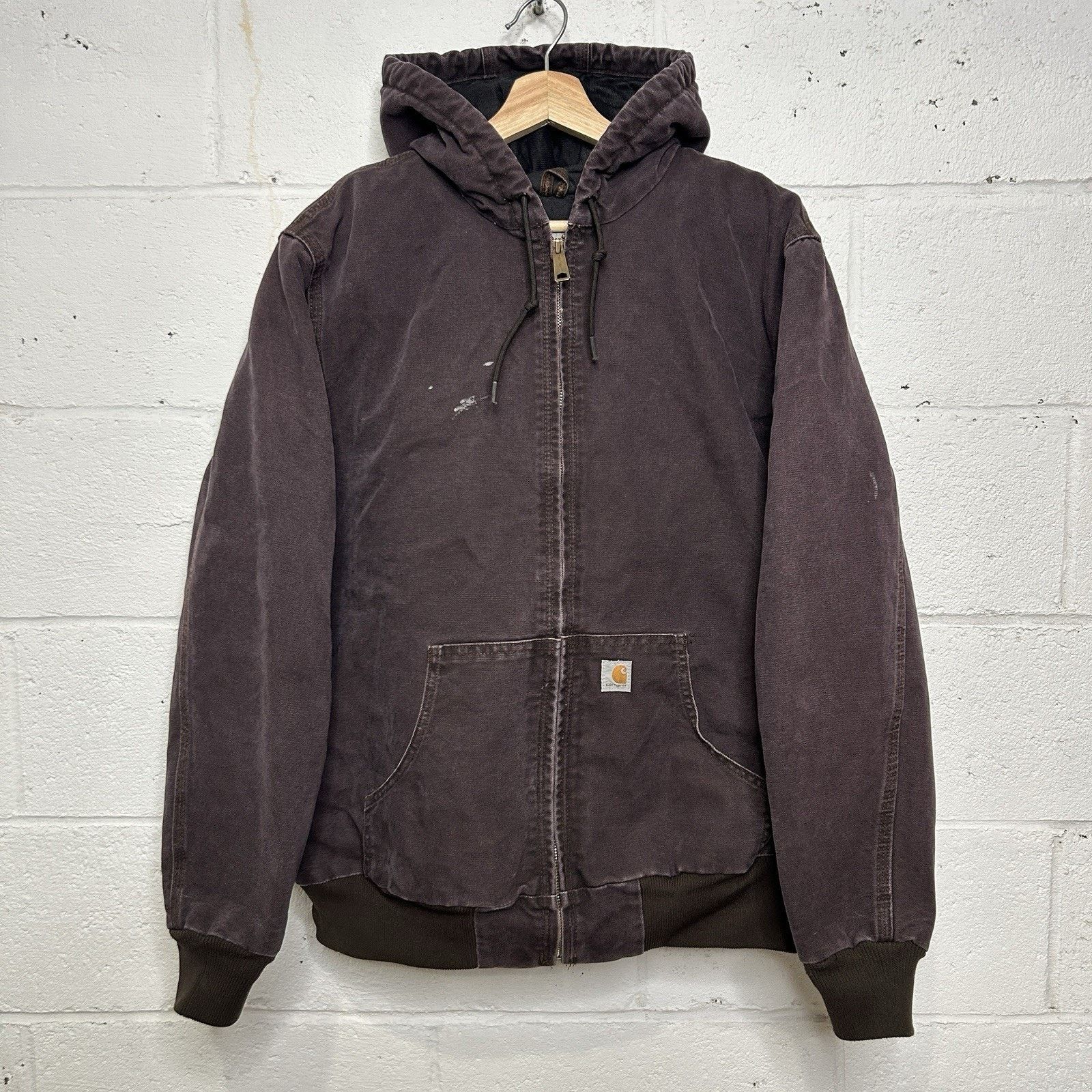 Carhartt Y2K Carhartt Quilted Hooded Active Jacket “Dark Brown” WJ130 Size XL / US 12-14 / IT 48-50 - 1 Thumbnail