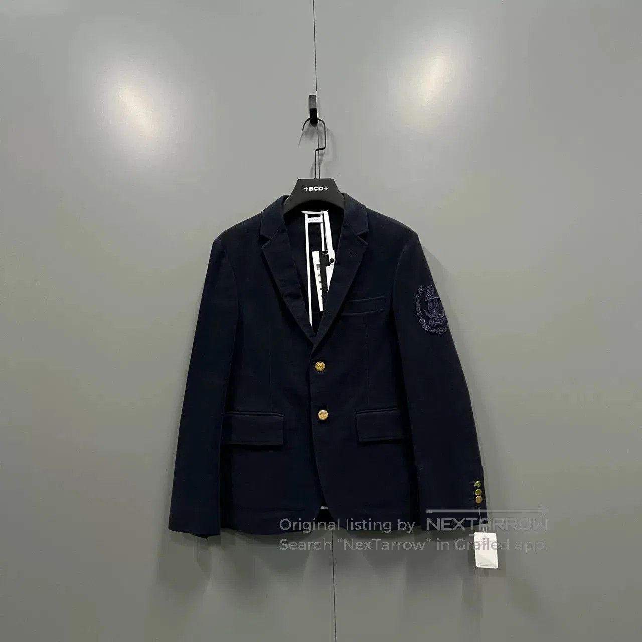 Thom Browne Thom Browne Dark Blue Anchor Blazer. Size US XS / EU 42 / 0 - 1 Thumbnail