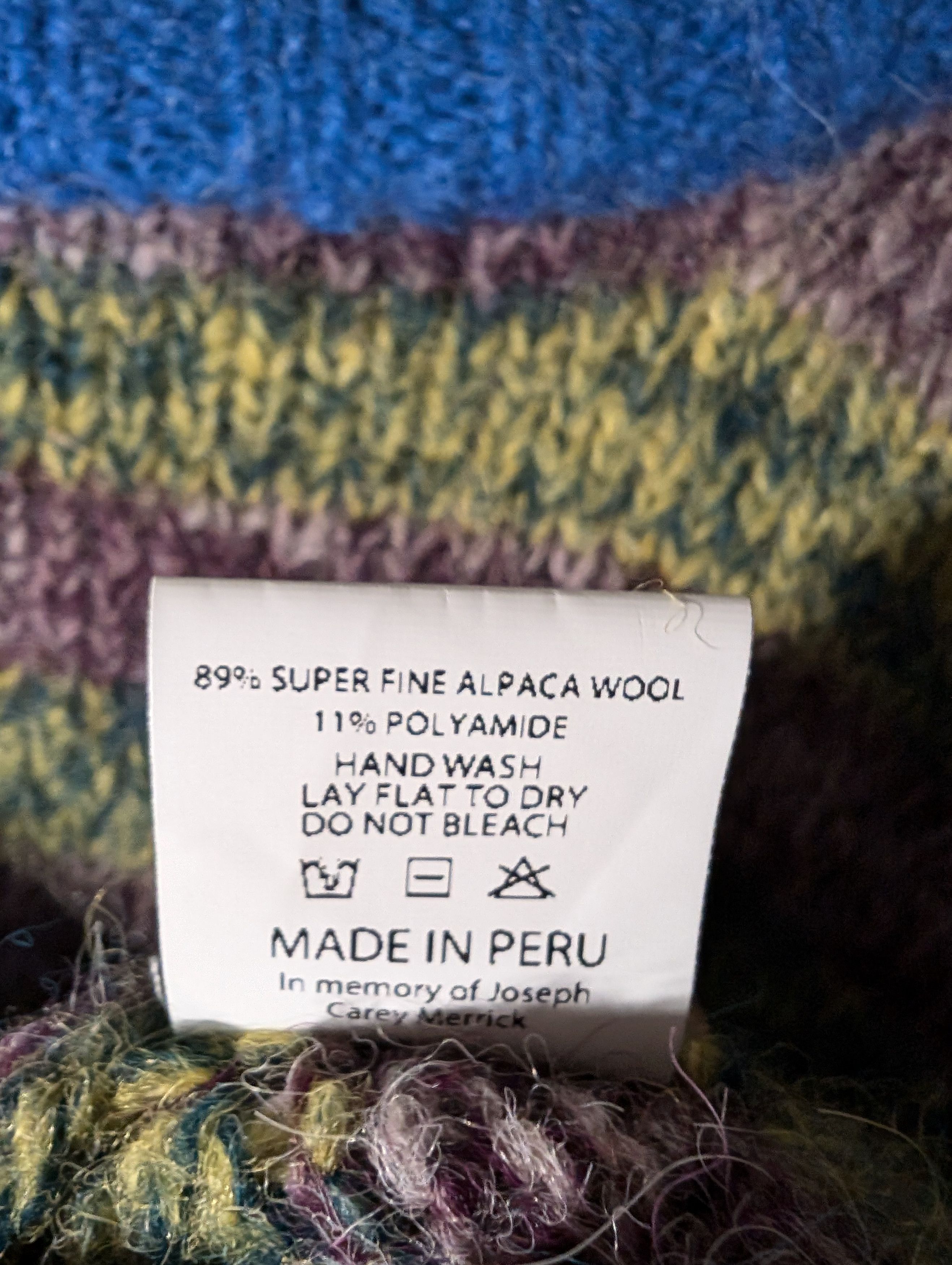 Brain Dead Brain Dead Peruvian Stripe Alpaca Knit Sweater Size US XL / EU 56 / 4 - 4 Thumbnail