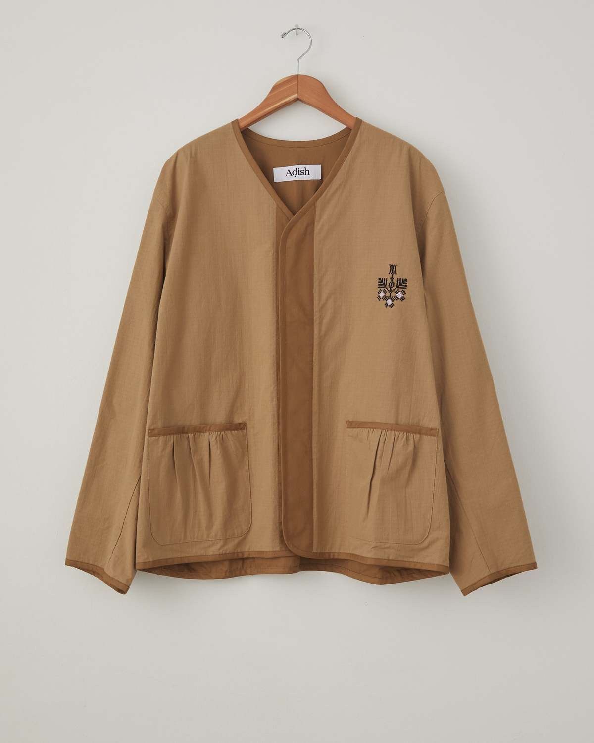 Adish Qrunful Cotton Ripstop Embroidered Jacket Cardigan