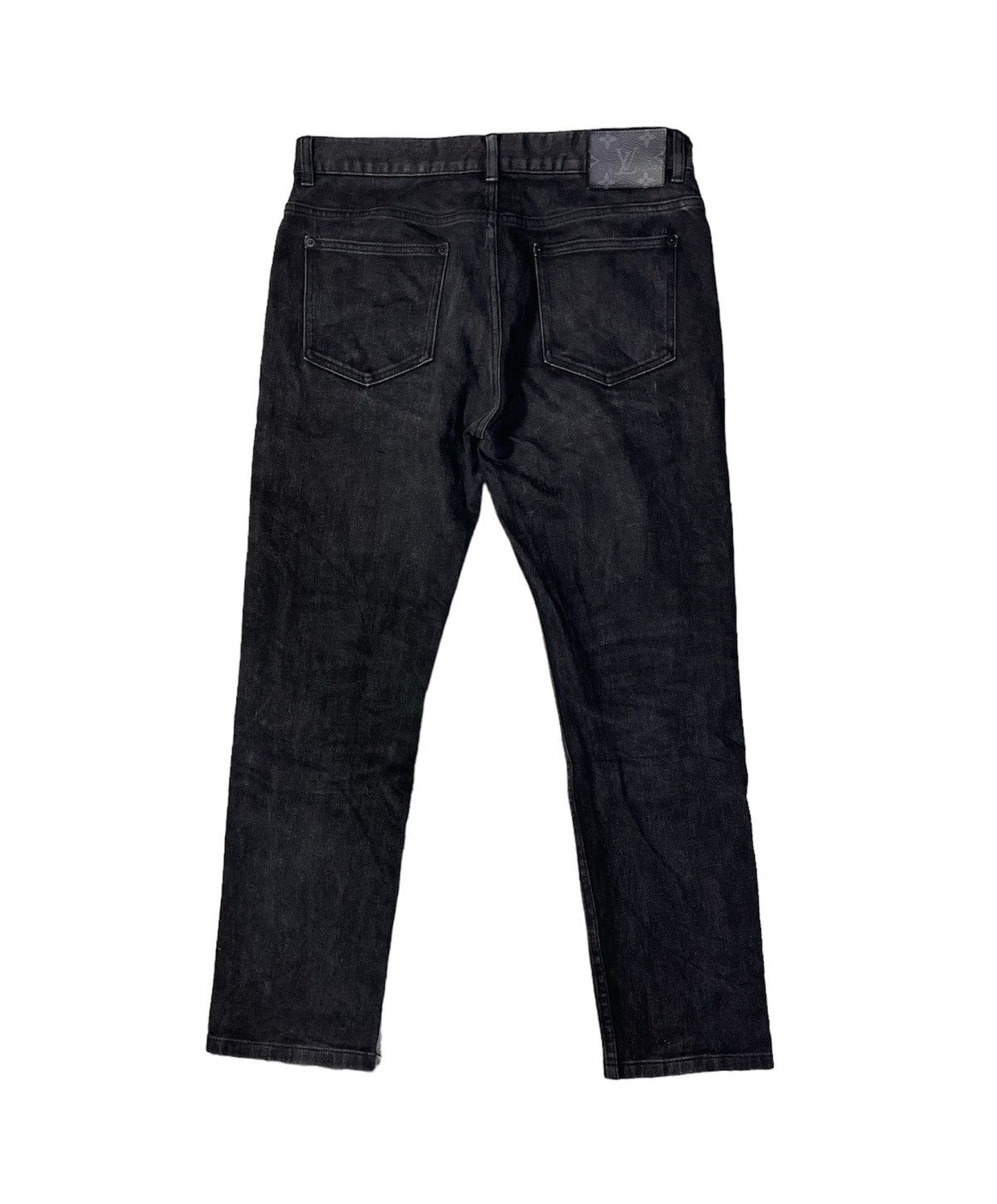 image of Louis Vuitton Slim Stretch Jean in Black, Men's (Size 32)