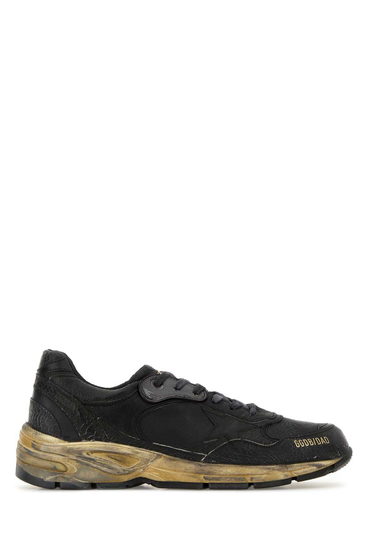 Golden Goose Charcoal Leather Running Dad Sneakers Size US 10 / EU 43 - 1 Thumbnail