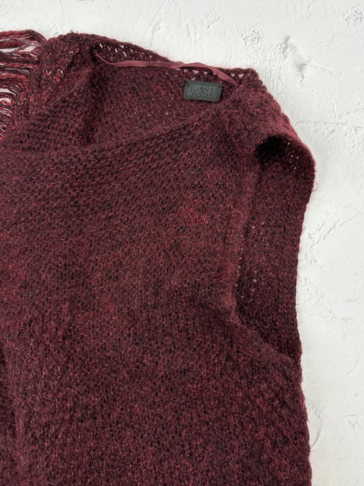 Diesel × Vintage Vintage Diesel Mohair Poncho Sweater Size M / US 6-8 / IT 42-44 - 7 Thumbnail
