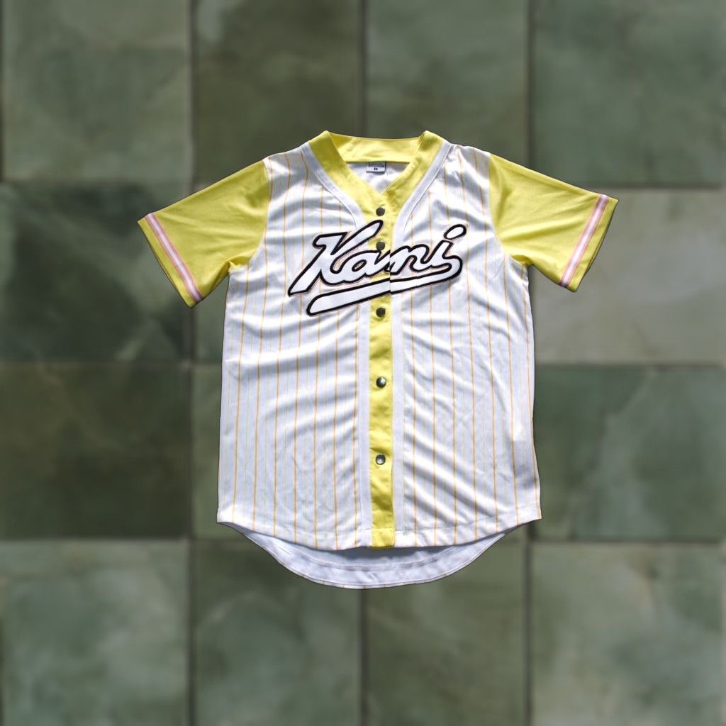 Karl Kani WOMENS KARL KANI BASEBALL JERSEY SHIRT 90'S STYLE RAP HIP HOP MLB WHITE S Size S / US 4 / IT 40 - 1 Thumbnail