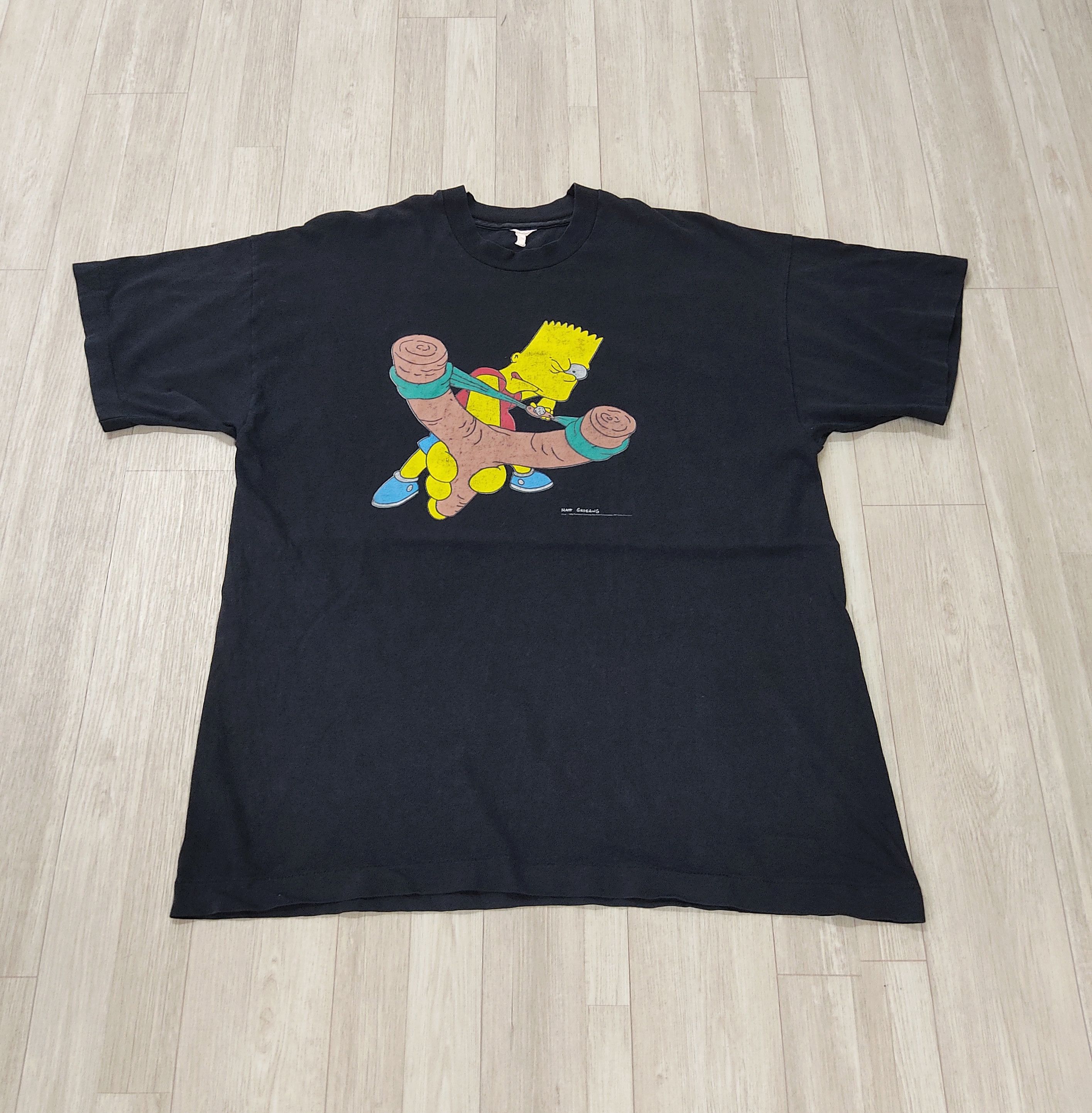 Vintage Vintage Simpsons Screen Stars T-shirt Size US XL / EU 56 / 4 - 4 Thumbnail