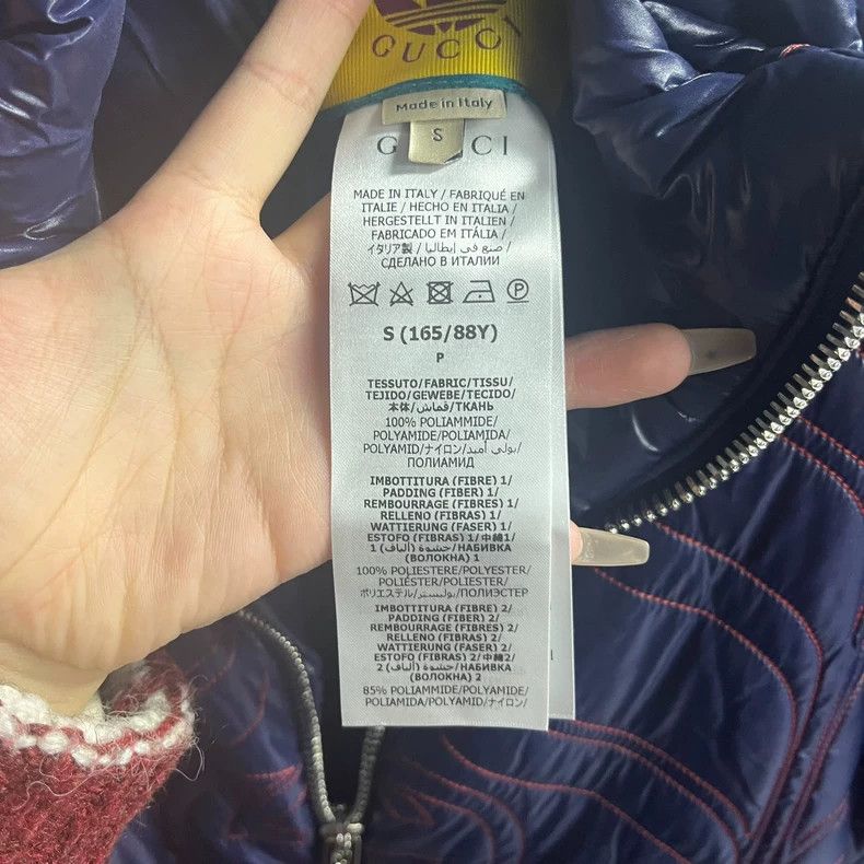 Gucci Gucci Adidas' latest dark blue logo embroidered zipper jack Size US S / EU 44-46 / 1 - 4 Thumbnail