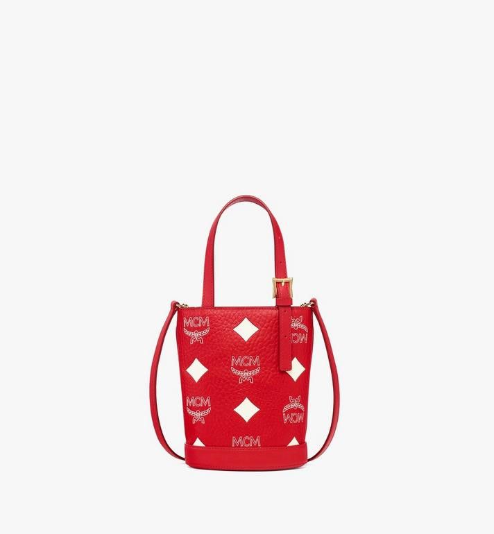 MCM o1mt1gz0325 Size: OS / Mini Tote Bag in Red/White Size ONE SIZE - 1 Thumbnail
