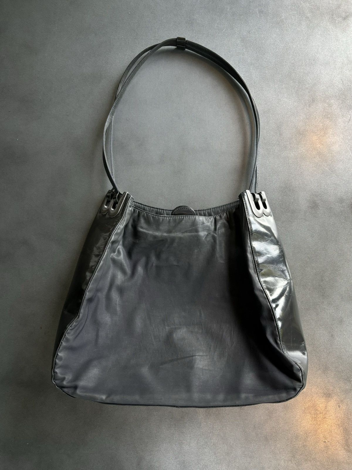 Bally × Designer × Vintage Vintage Bally Switzerland Tote Bag Nylon Designer Purse Size ONE SIZE - 1 Thumbnail