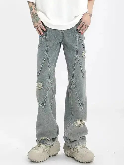 Japanese Brand × Jean High Street Heavy Industry Style Straight Casual Jeans Size US 32 / EU 48 - 1 Thumbnail
