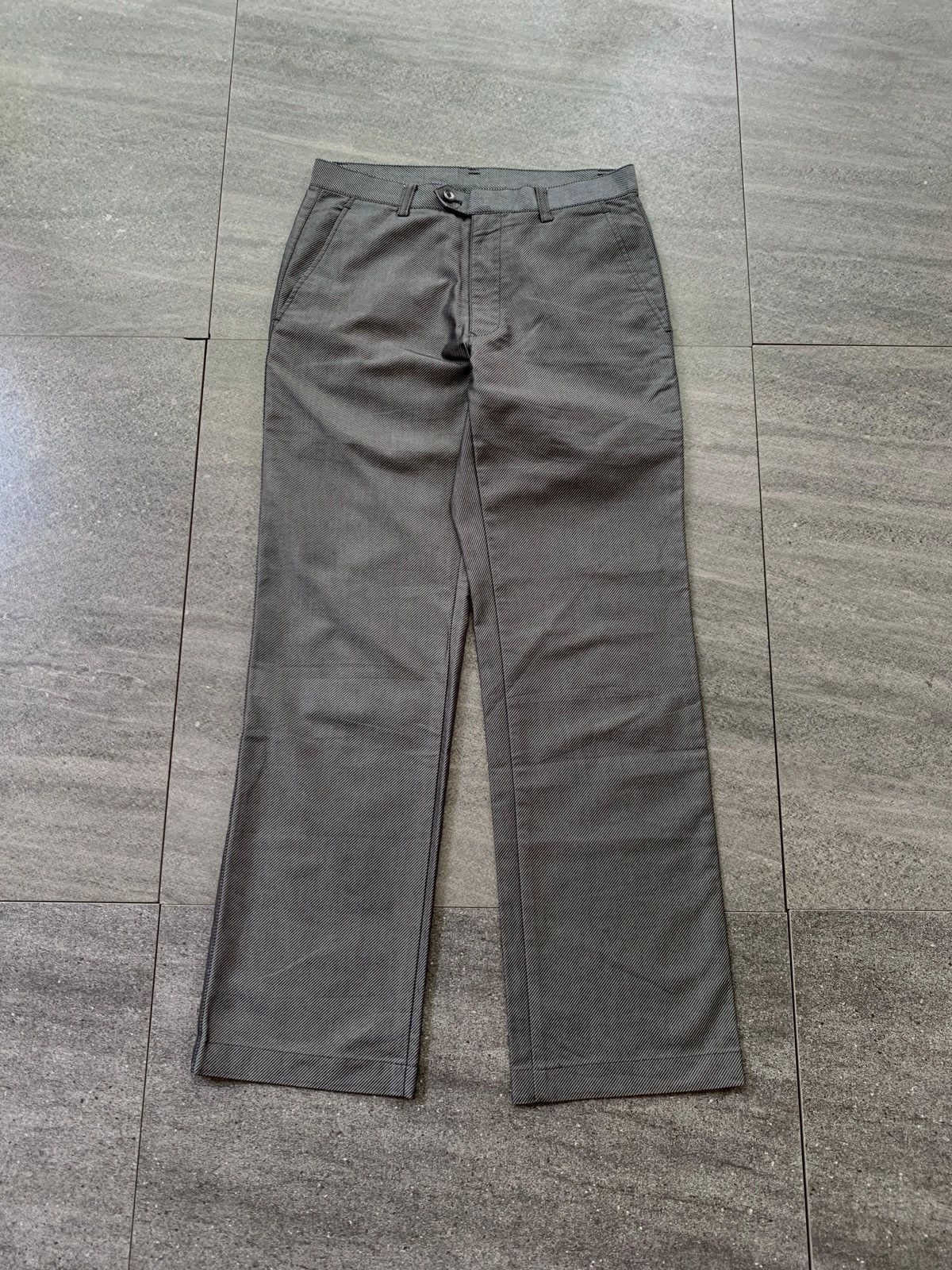 Jean Paul Gaultier FREE TAX! Diagonal Striped Trousers Size US 30 / EU 46 - 2 Thumbnail